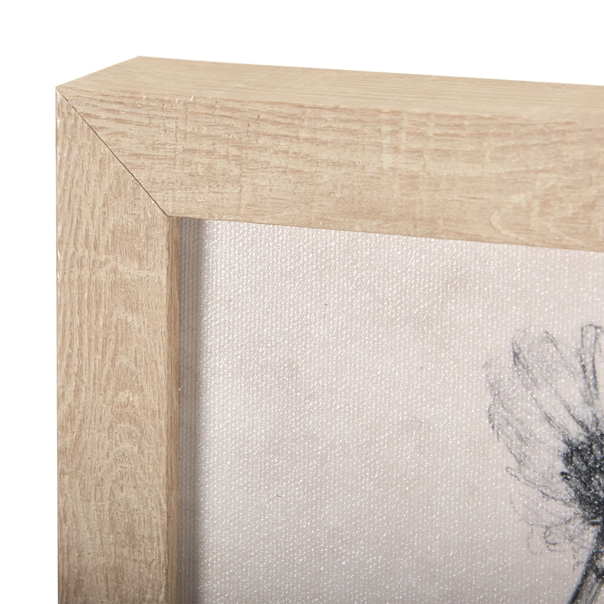 Chamomile Drawing I by Mercana Studio a Hand Embellished Textured Framed Art Print — product photograph