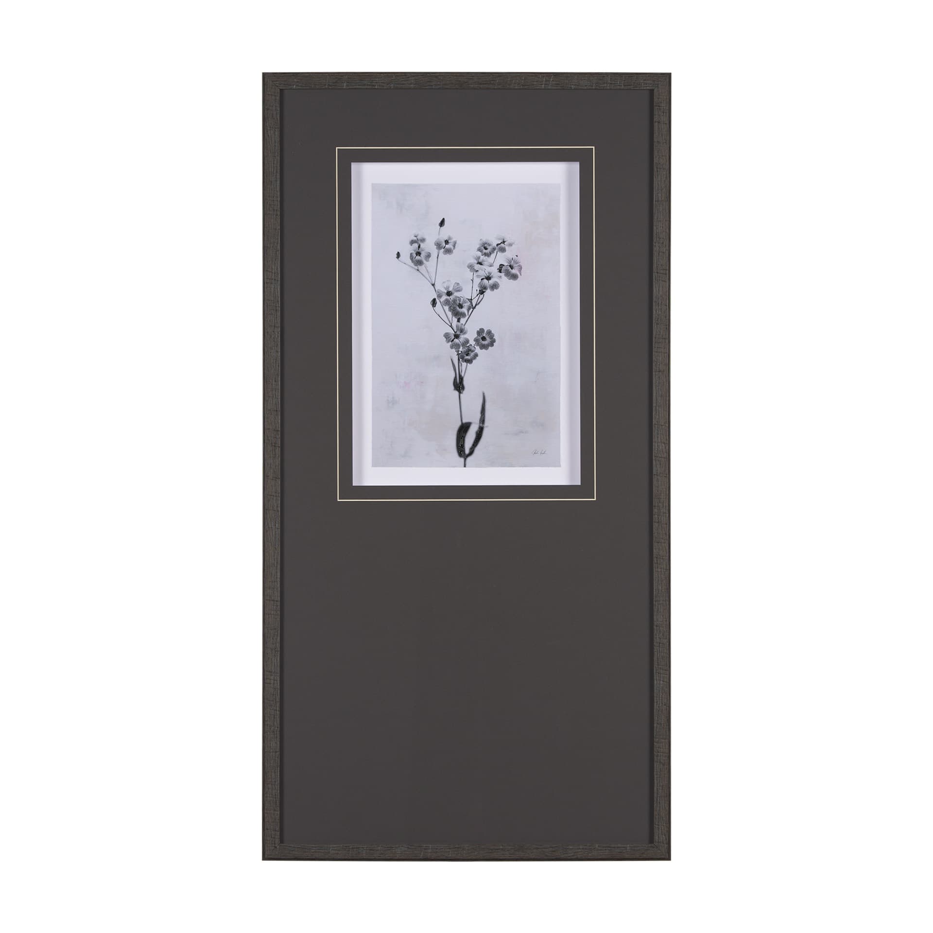 Wonderful Wildflowers XV Neutral by Deborah Revell a Hand Embellished Framed Art Print Matted under — product photograph