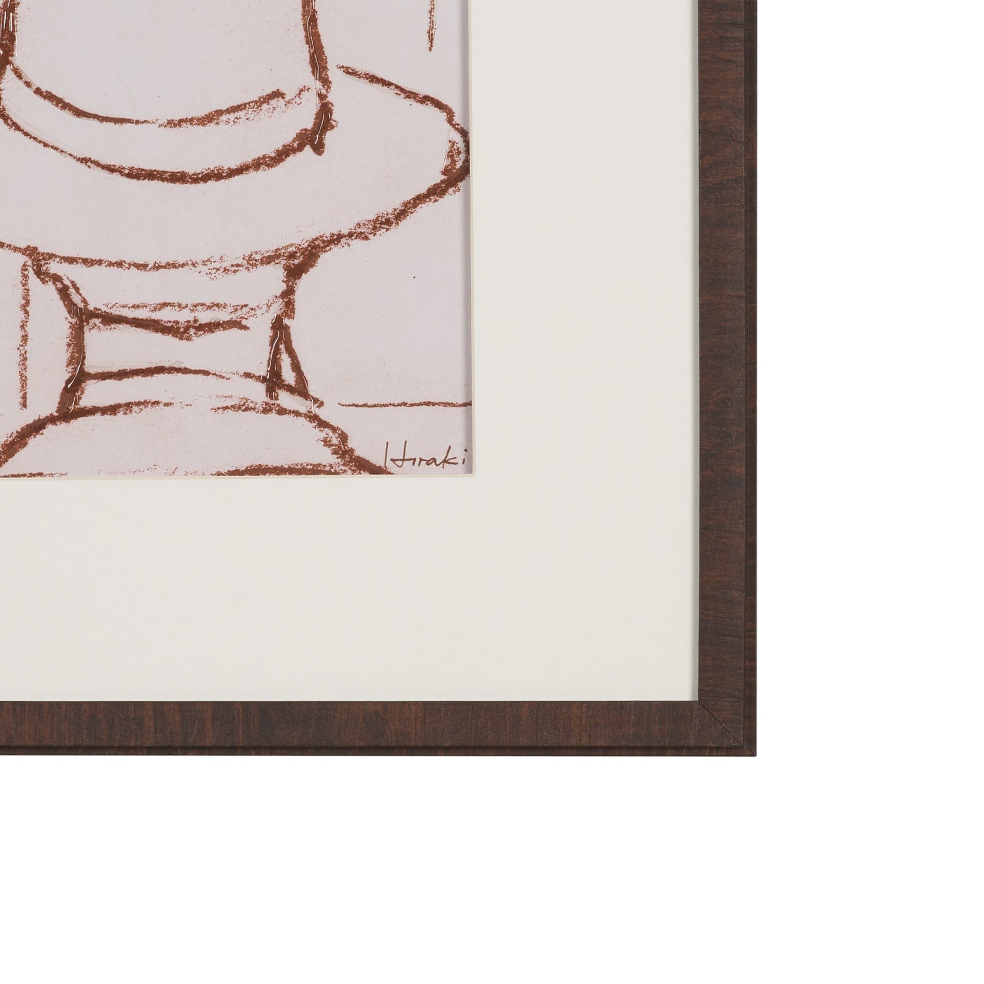 Hats by Mercana Studio Hand Embelished Framed Artwork Matted under Glass — product photograph