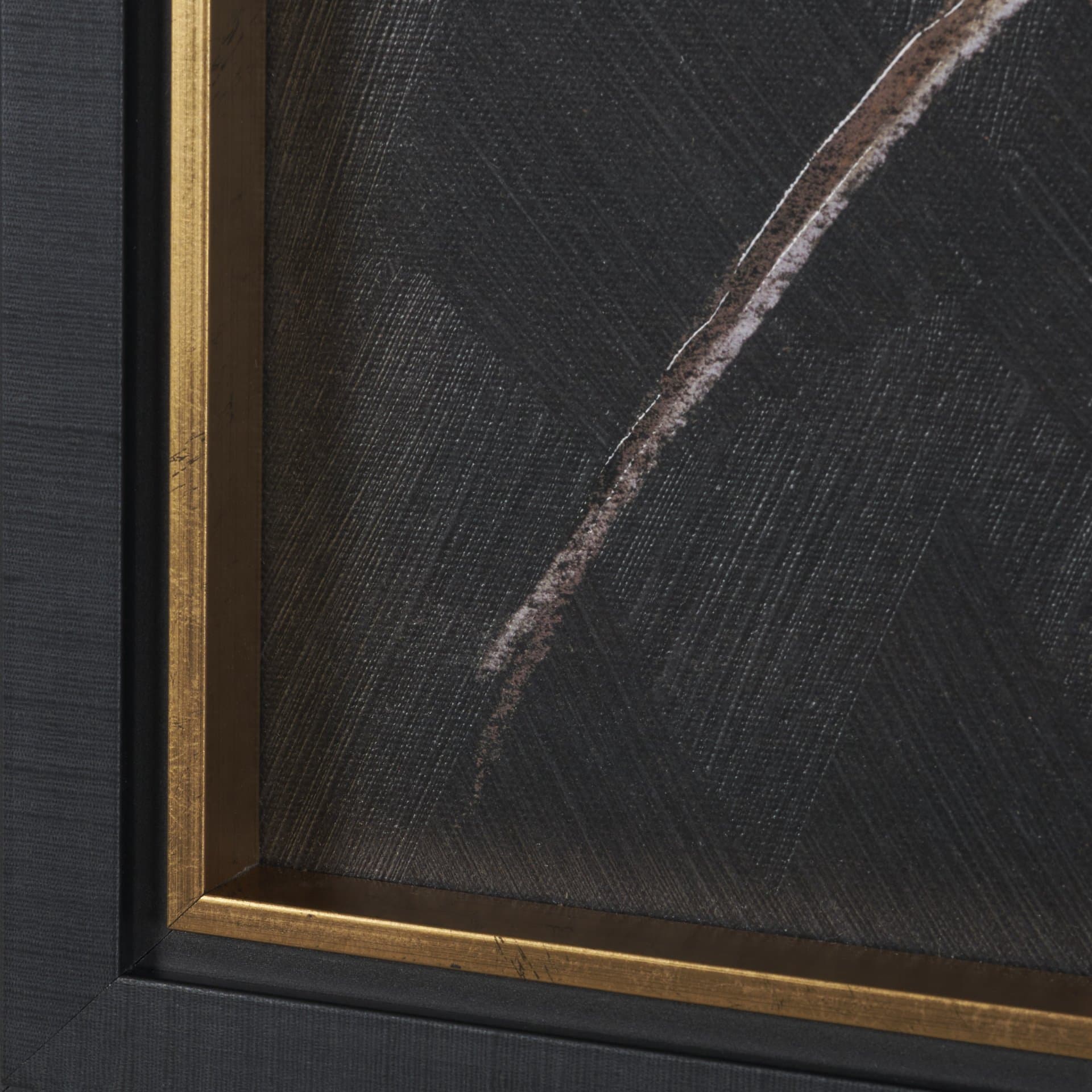 Golden Grasses I by Mercana Studio Hand Embelished Textured Framed Artwork Matted — product photograph