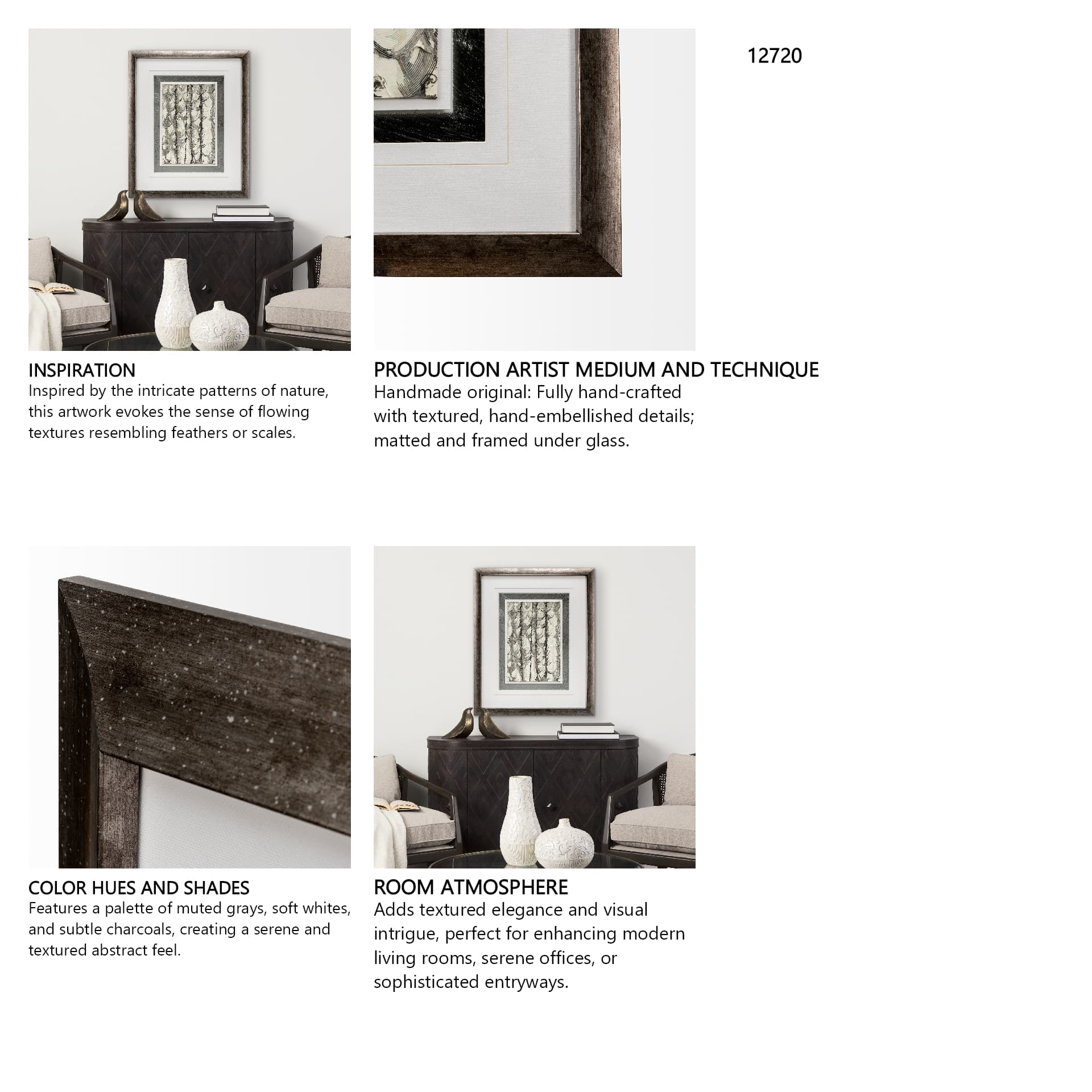 Arch by Studio M a handmade Original Framed Artwork under Glass — in a styled room