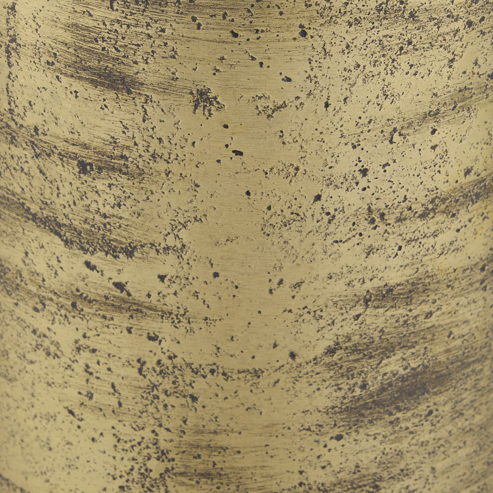 Quonset Extra Tall Brass Finished Aluminum Metal Pillar Object — product photograph