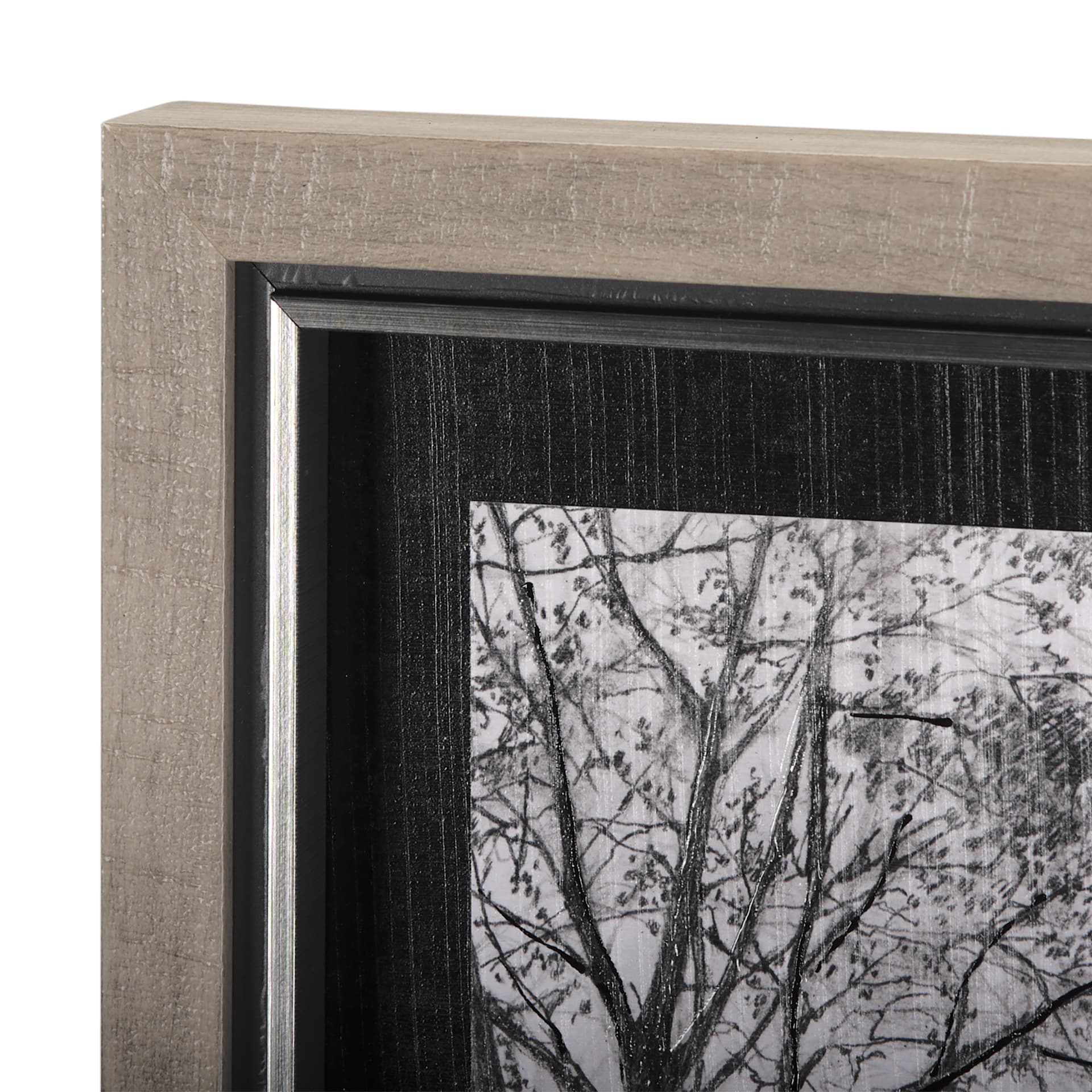 Countryside Sketches II by Ariana a Hand Embellished Textured Framed Art Print — product photograph