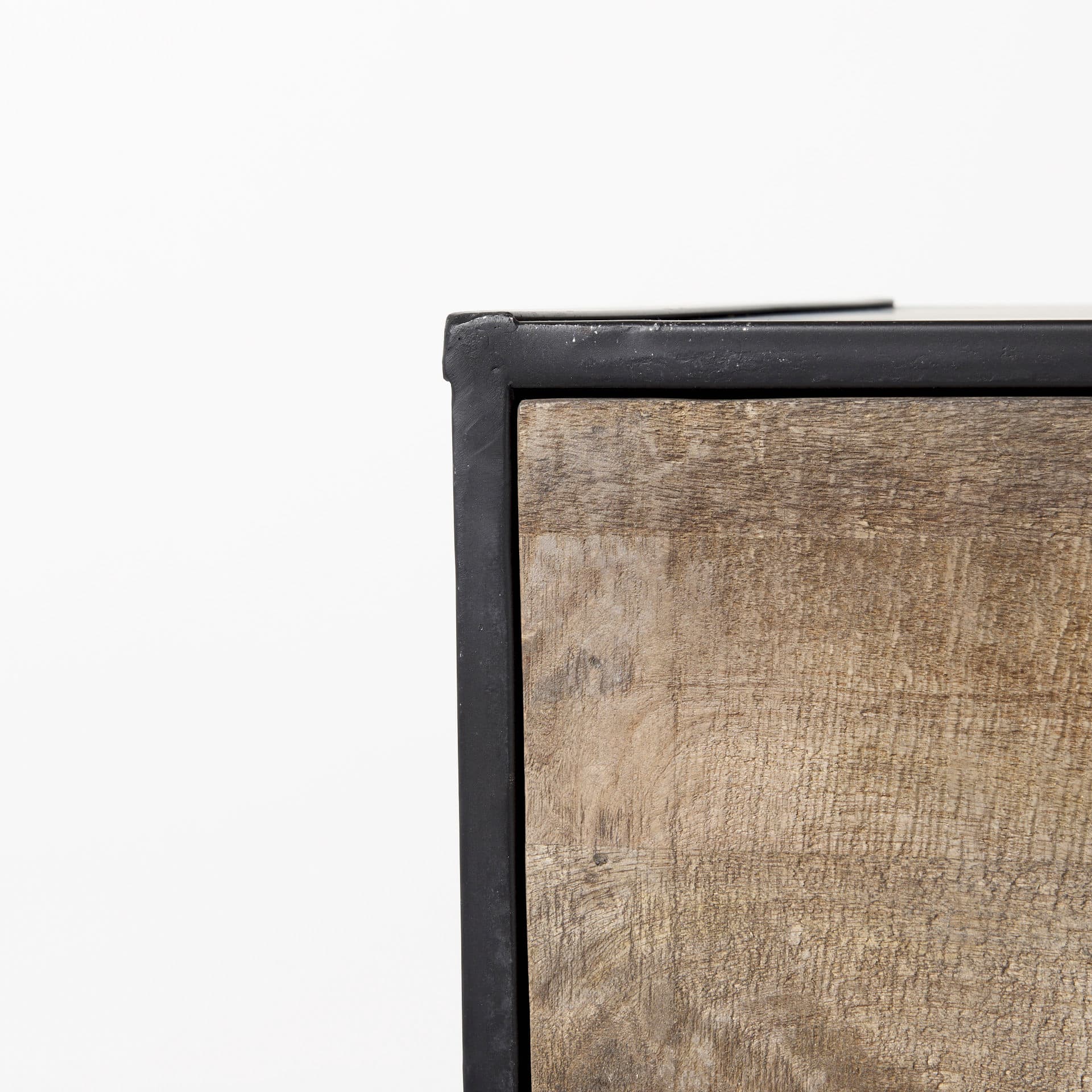 Alvin 34.5L x 21.5W x 30.0H Wood W/Metal Framing Accent Cabinet — product photograph