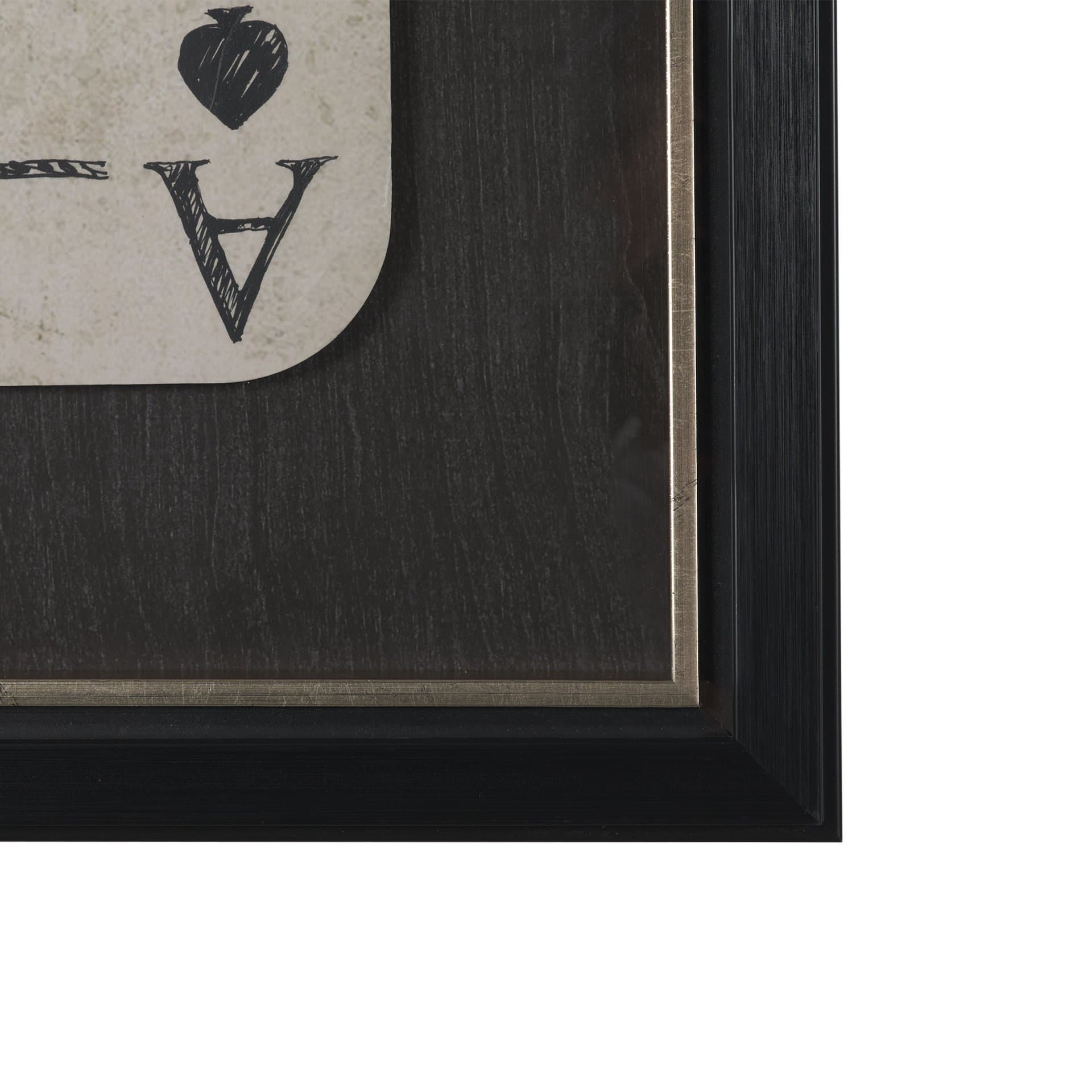 Aces Wild II by Mercana Studio Textured Framed Artwork Matted under Glass — product photograph