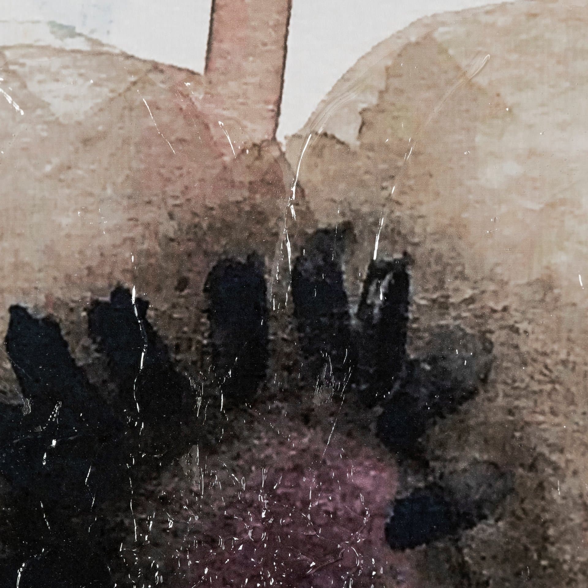Quiet Marvels by Maya Woods a Hand Embellished Textured Framed Art Print Matted under Glass — product photograph