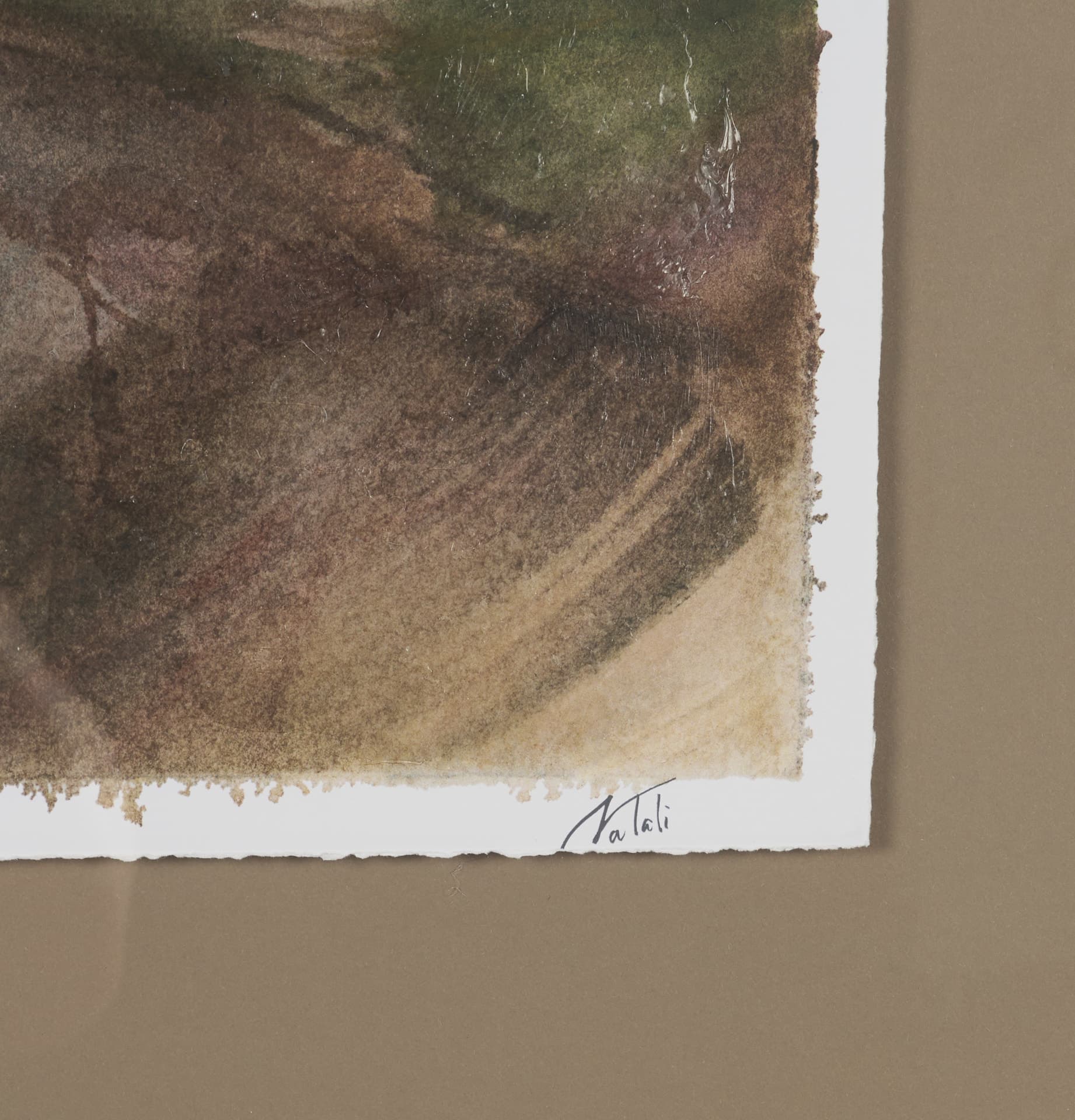 Shoreline Beauty II by Mercana Studio Hand Embelished Framed Artwork Matted under Glass — product photograph