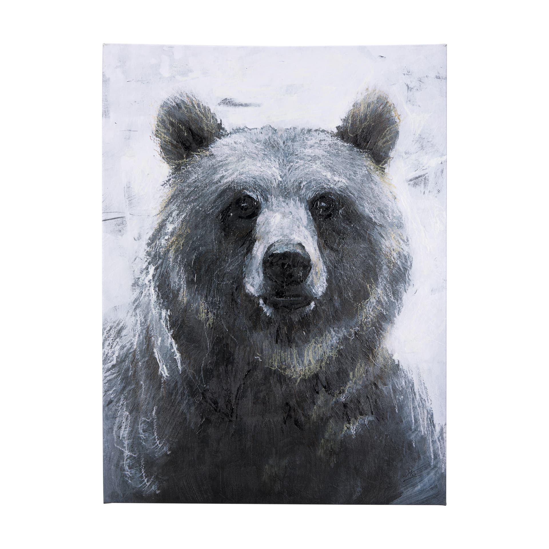 Animal Portrait III by Mercana Studio a Hand Embellished Textured Canvas — product photograph