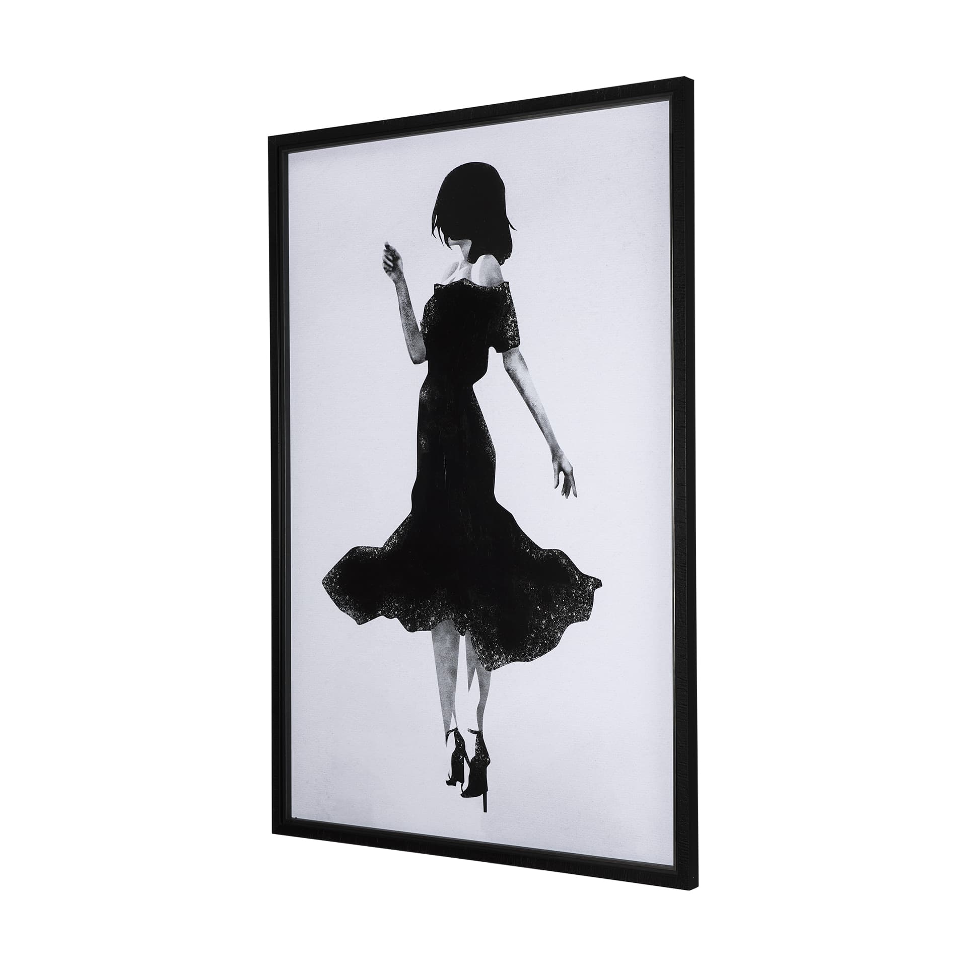 A Dancing Night II by Mercana Studio a Hand Embellished Textured Framed Art Print Matted under Glass — product photograph