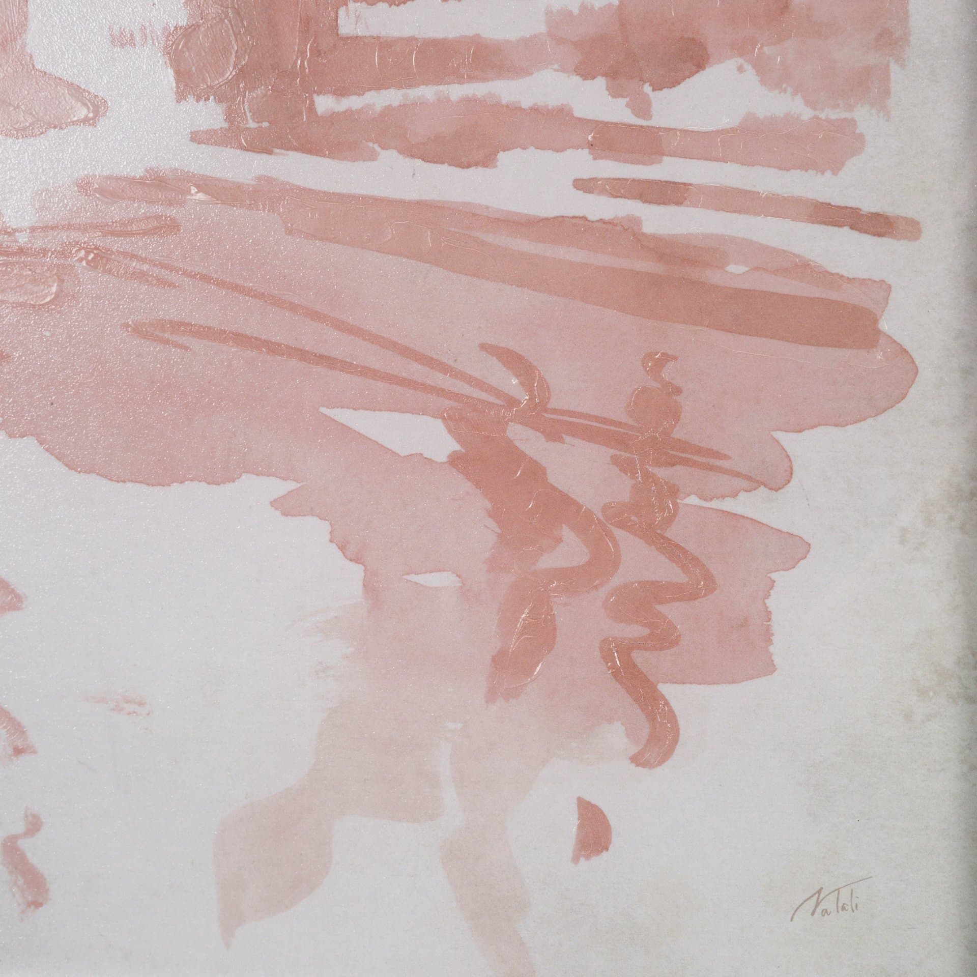 Palm Spring III by Mercana Studio Hand-Embellished Framed Artwork Matted under Glass — product photograph