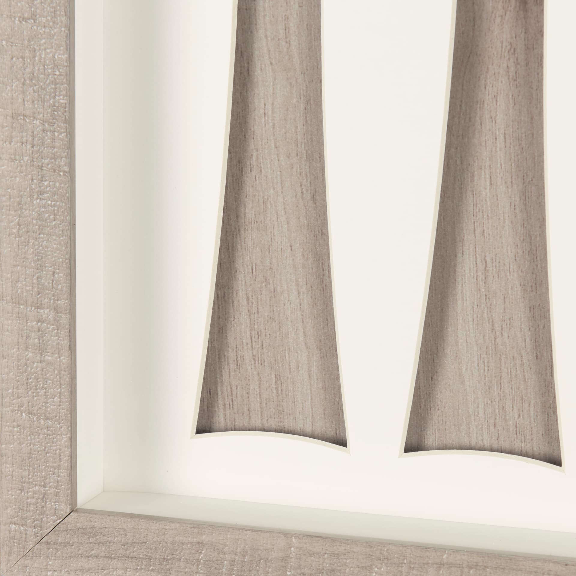 Wood Grain Silhouette III by Studio M a Framed Art Print Matted under Glass — product photograph
