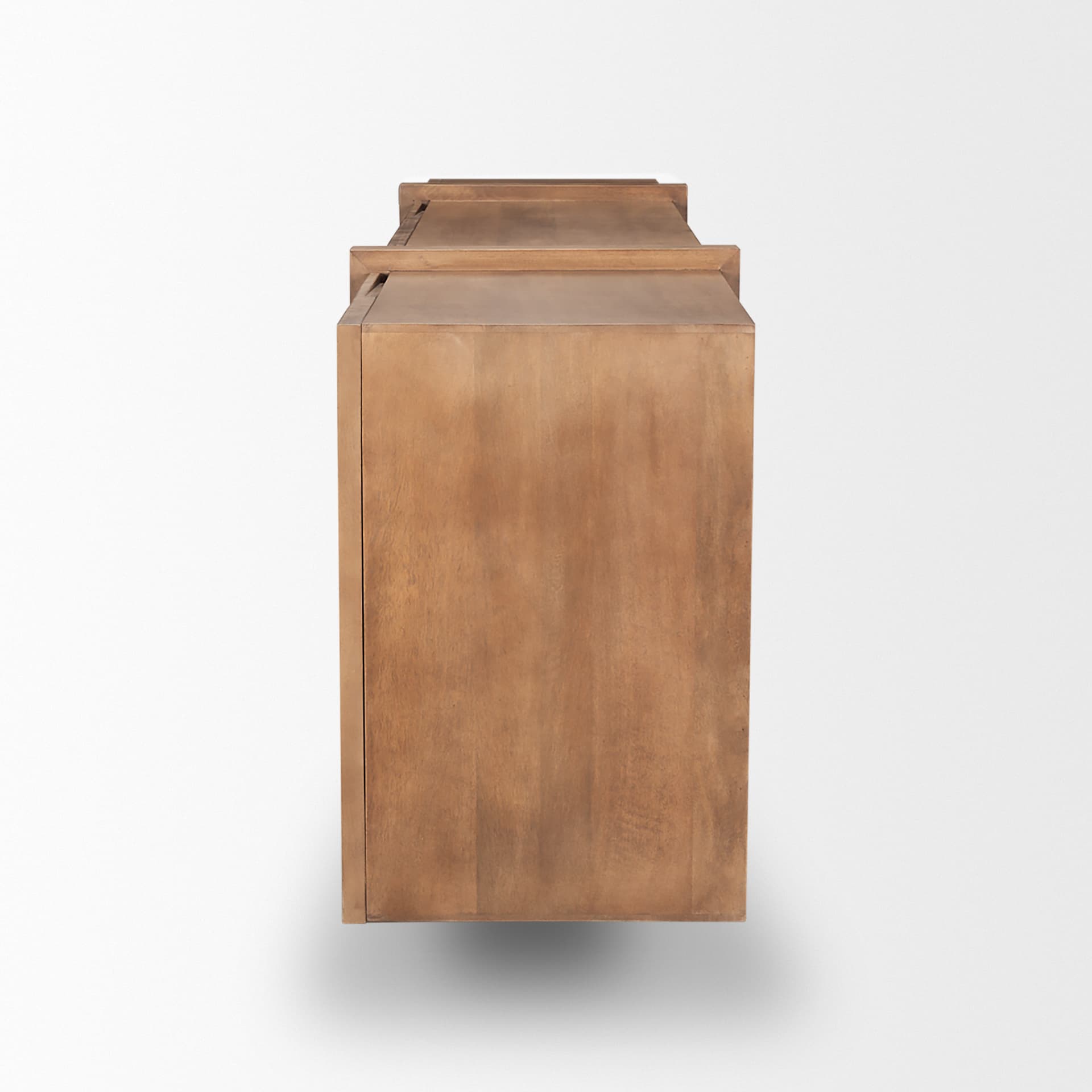 Eula Medium Brown Wood 4-Door Sideboard — product photograph