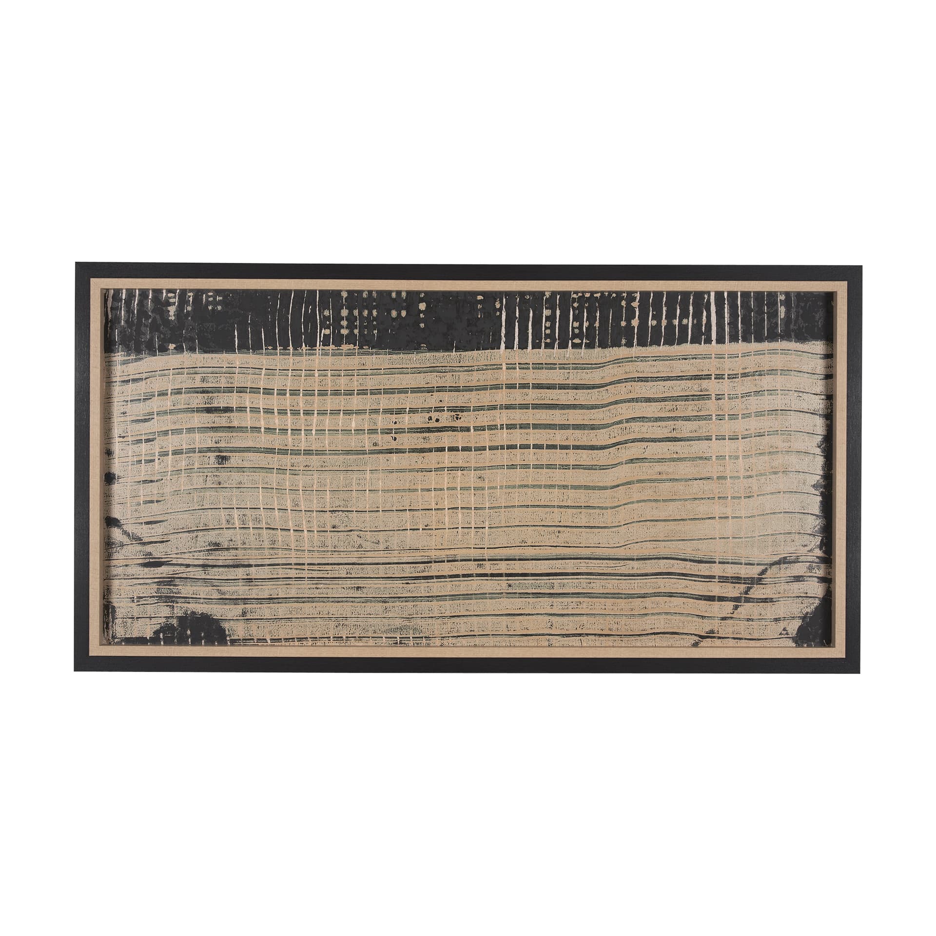 Vertical Horizons by Mercana Studio a Hand Embellished Textured Framed Art Print — product photograph
