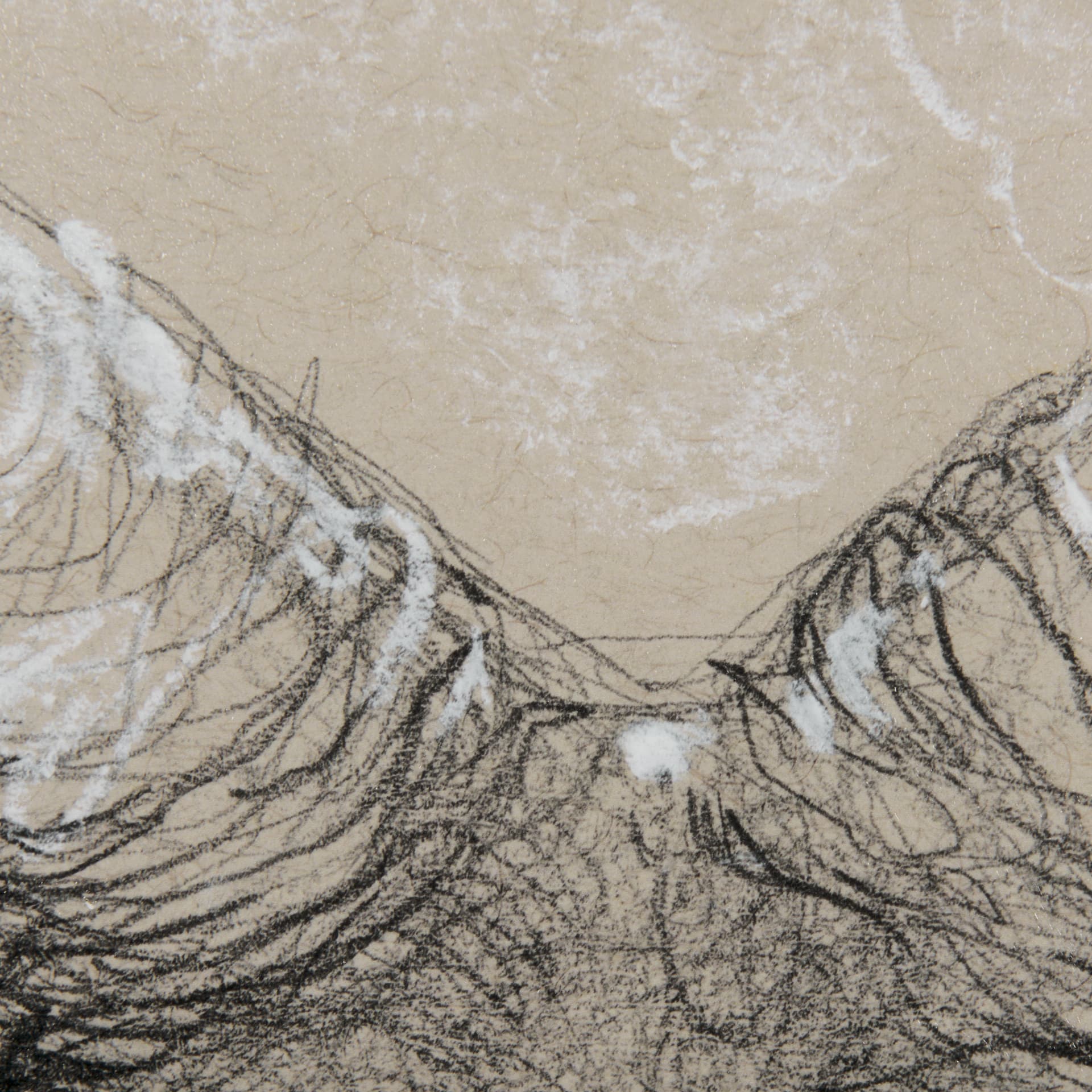 Sketch of animal I (Wild sheep) Mercana Studio Hand Embellished Framed Art Print Matted under Glass — product photograph