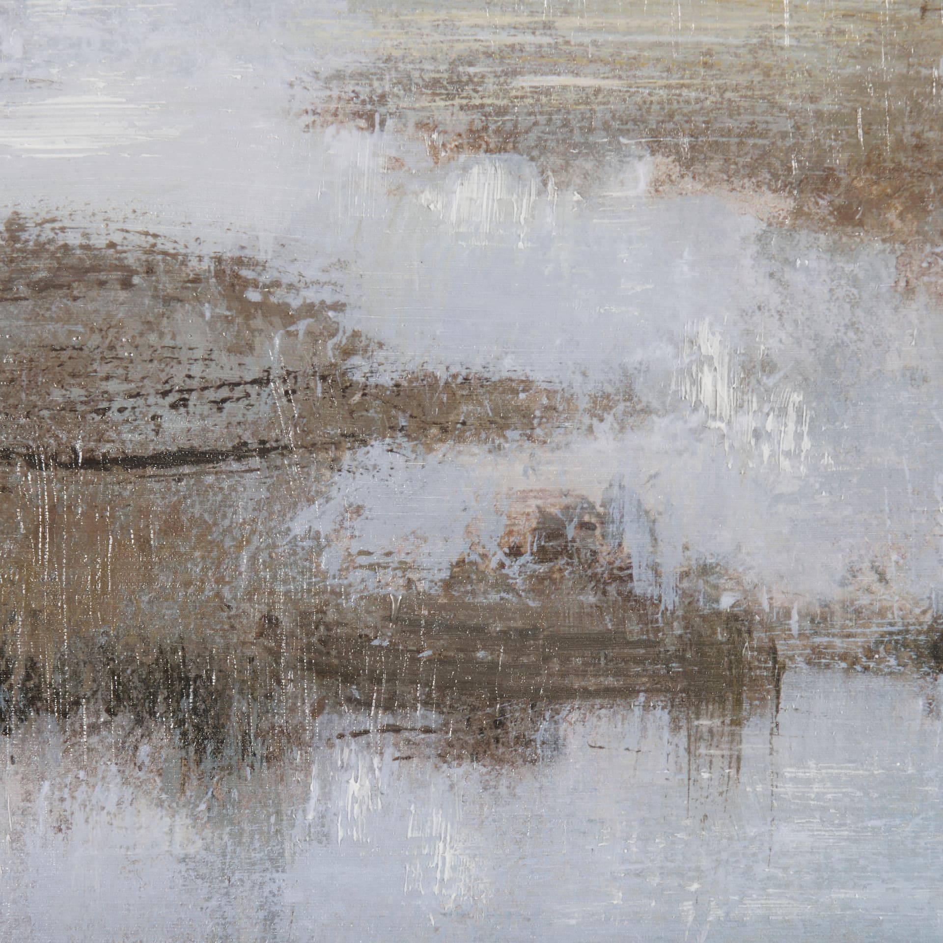 Morning Mist by Mercana Studio a Hand Embellished Textured Framed Canvas — product photograph