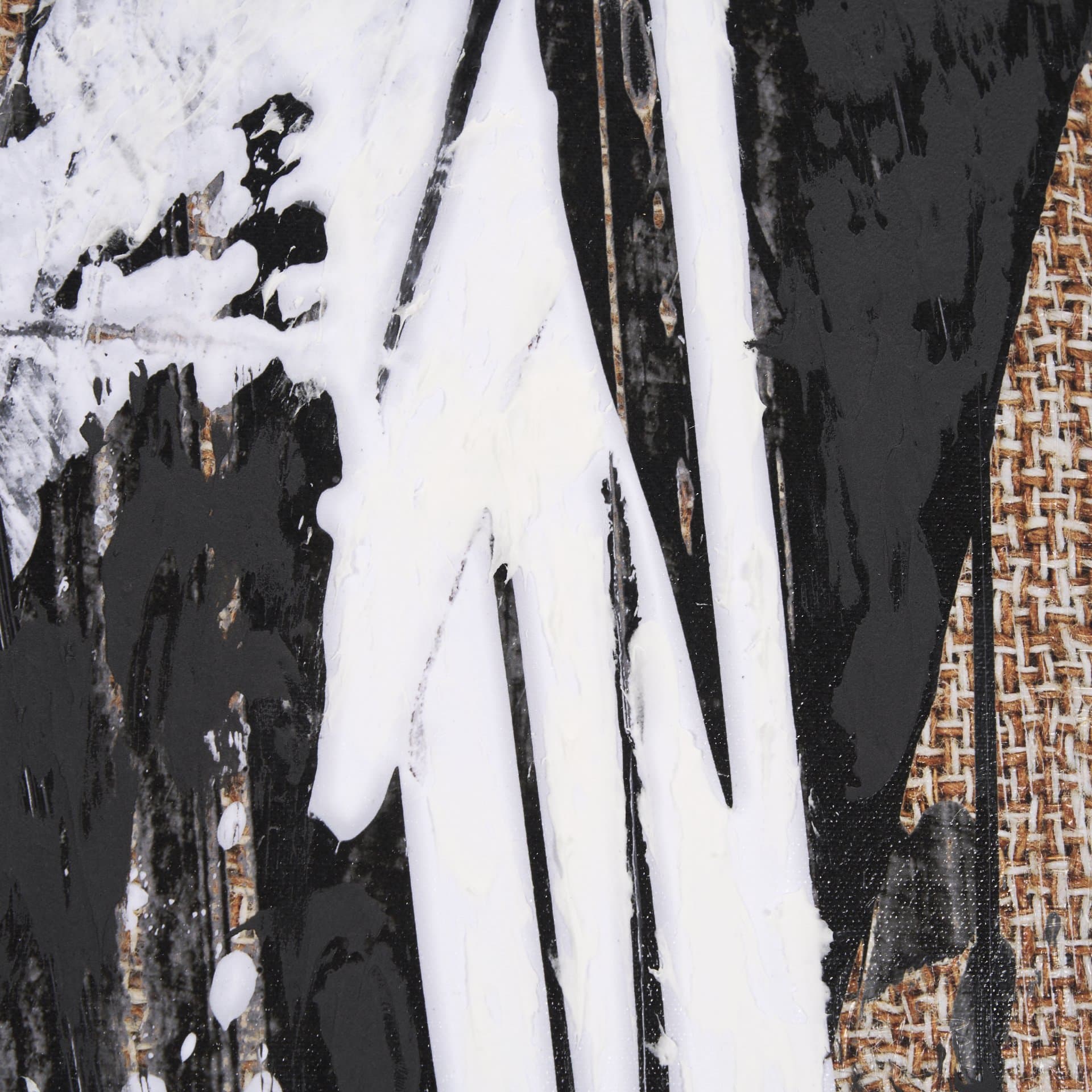 Meshy II by Mercana Studio a Hand Embellished Textured Framed Art Print — product photograph