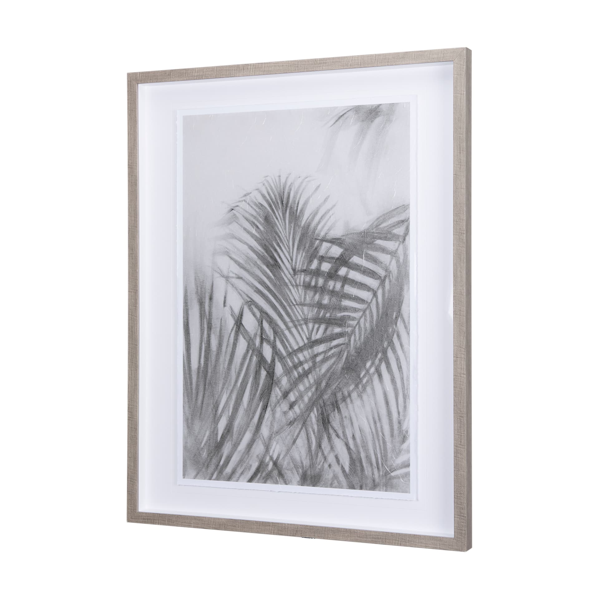 Light Shadows II by Mercana Studio a Hand Embellished Textured Framed Art Print Matted under Glass — product photograph
