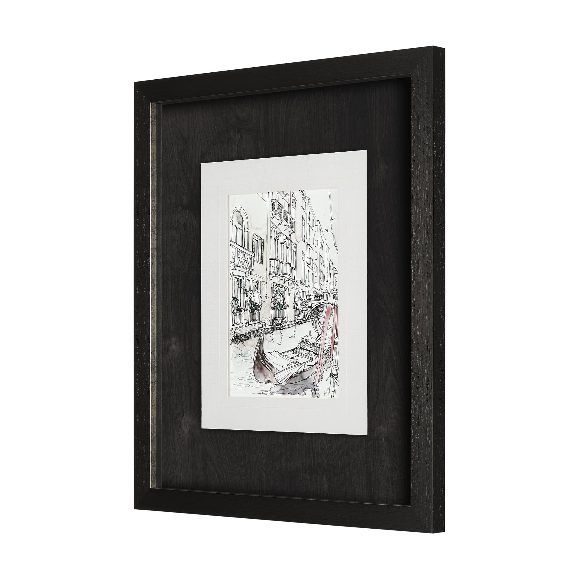 Travel memories VII by Natalia a Framed Art Print Matted under Glass — product photograph
