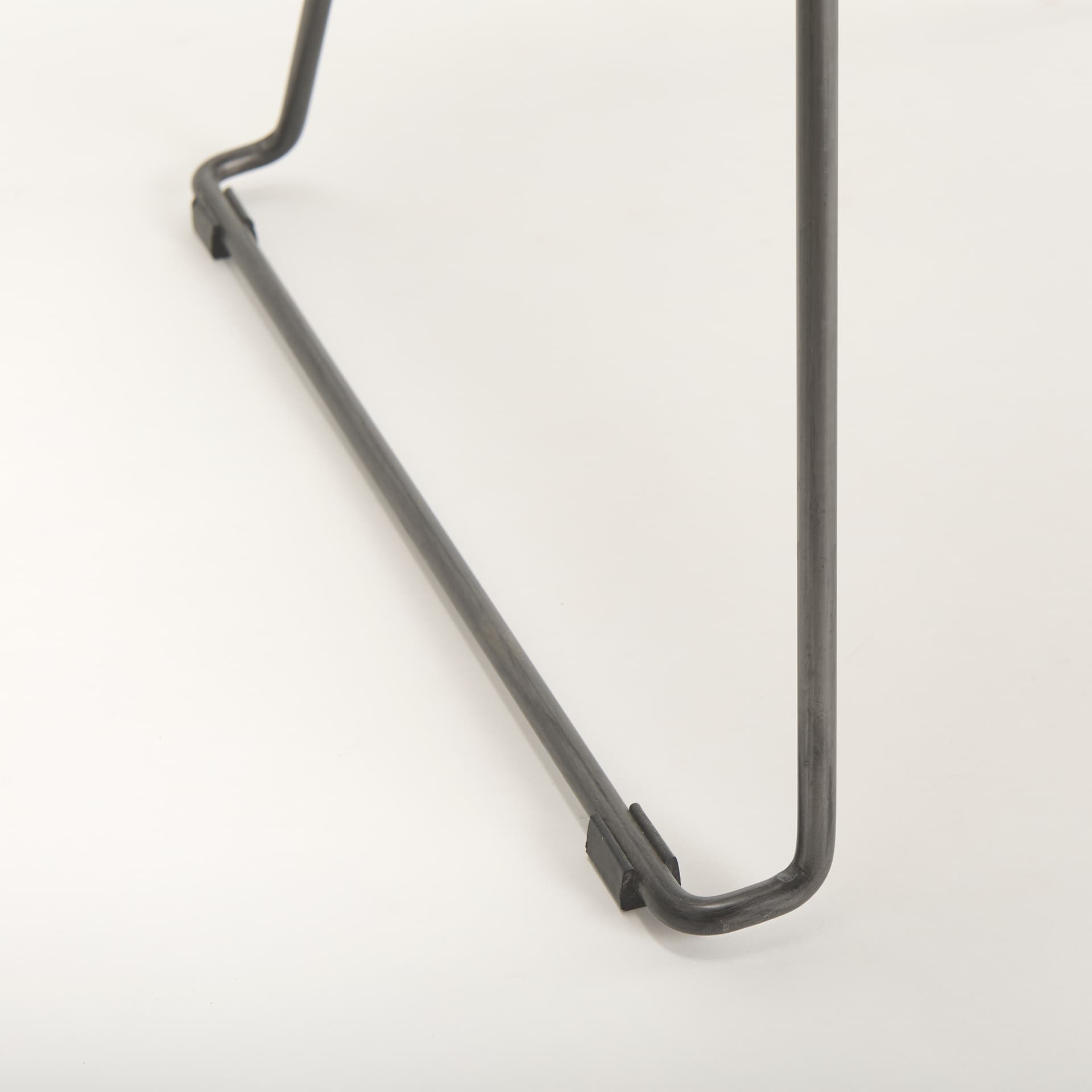 Sawyer Solid Back Dining Side Chair | Dark Brown Faux Leather w/ Iron — product photograph