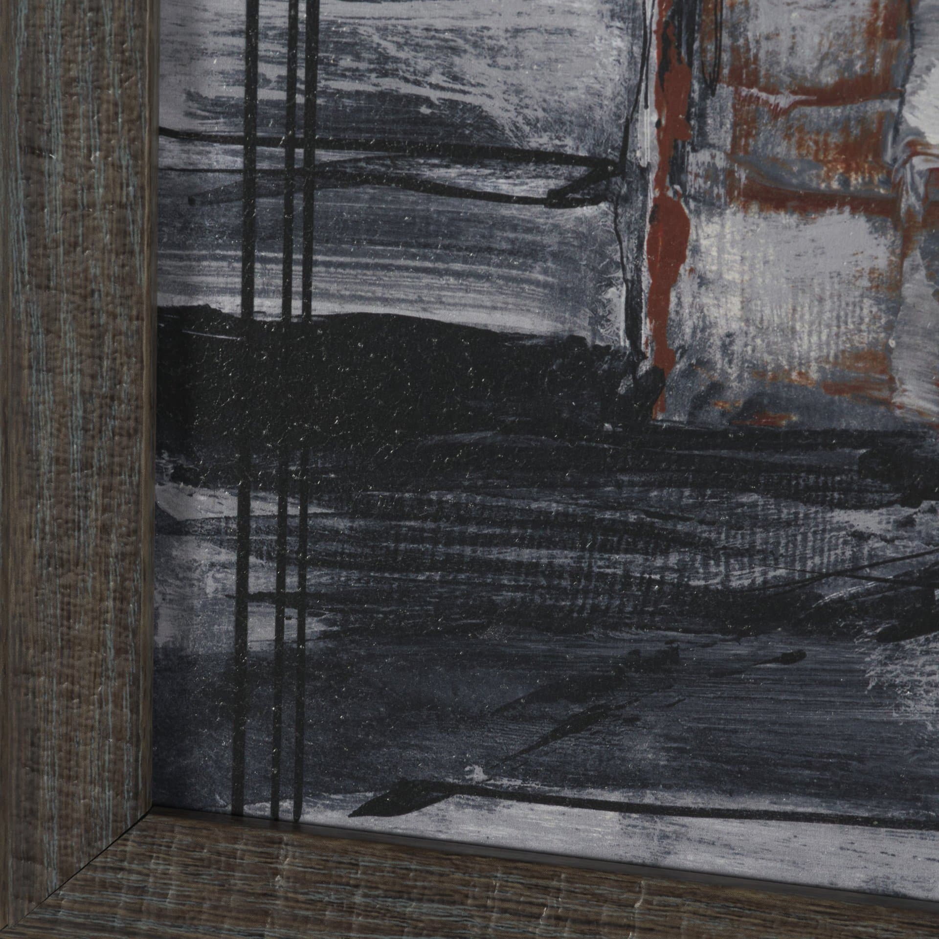 Community 3D by Mercana Studio Hand-Embellished Textured Framed Artwork Matted — product photograph