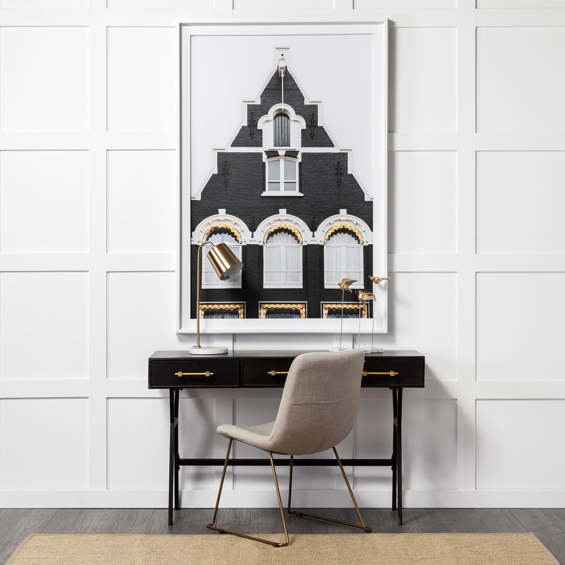 Discerning Domicile by Irene Suchocki a Framed Photo Art Print Matted under Glass — product photograph