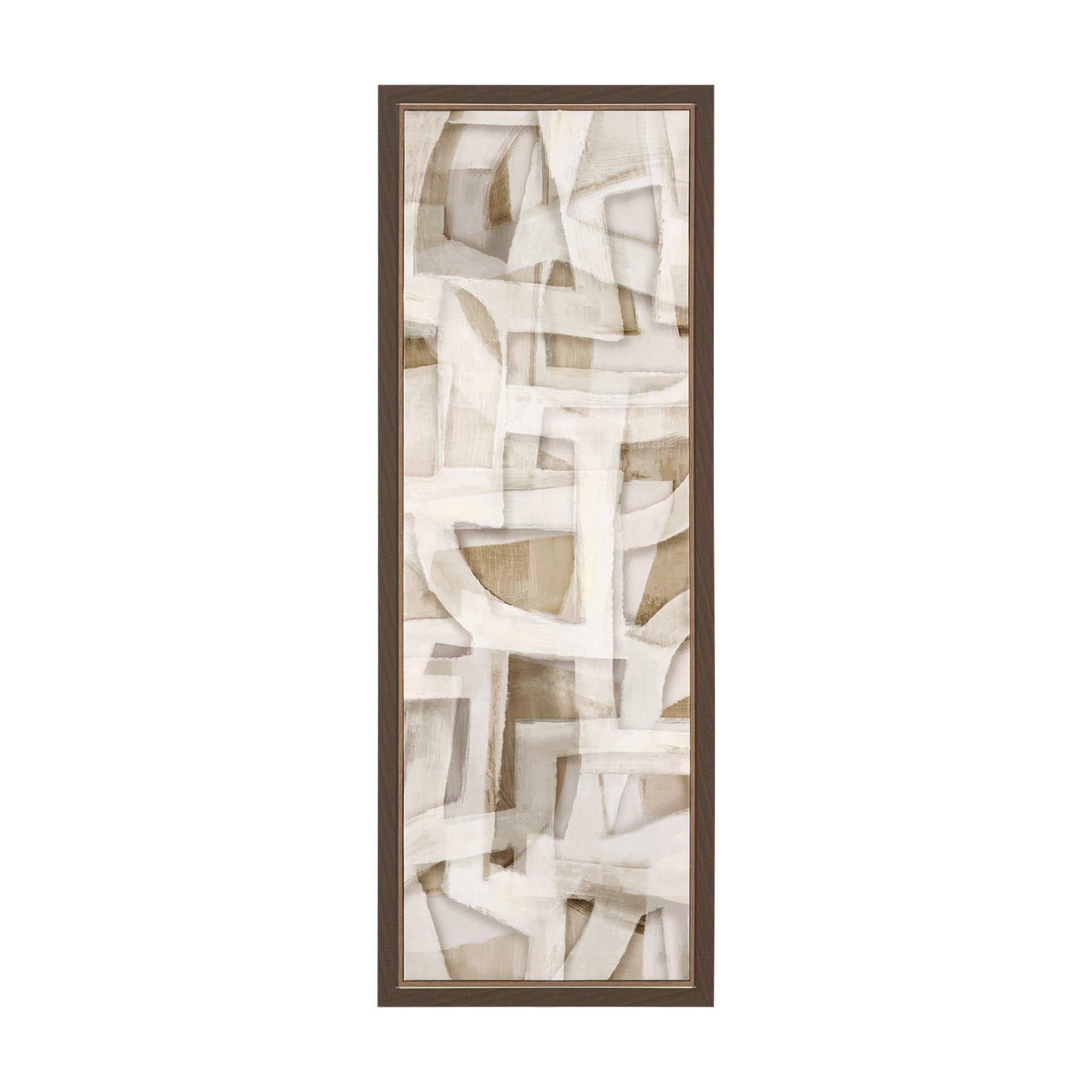 Neutral Forms II by Hannah Dawson Hand-Embellished Textured Framed Canvas Artwork — product photograph