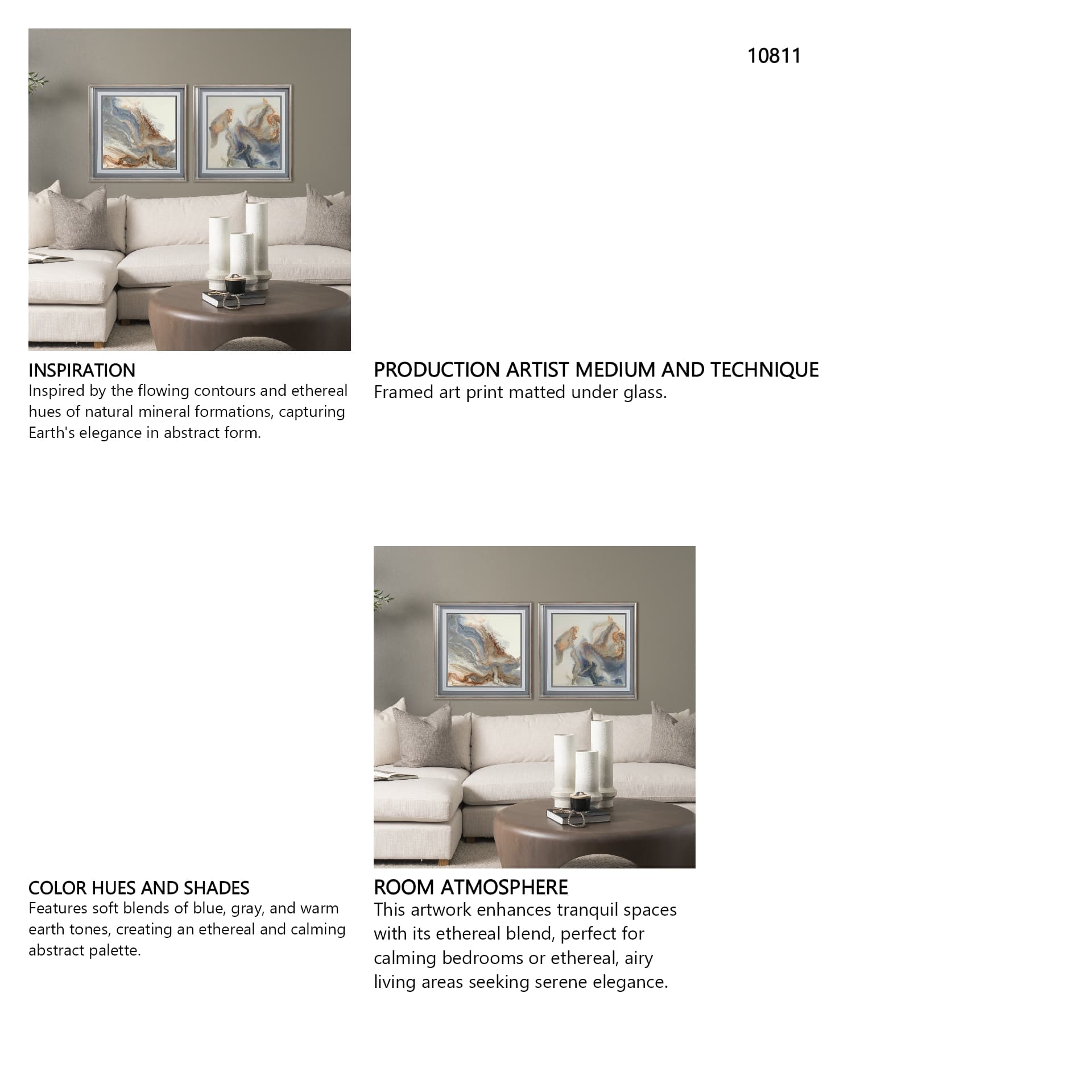 APPROACHING by Corrie Lavelle a Framed Art Print Matted under Glass — in a styled room