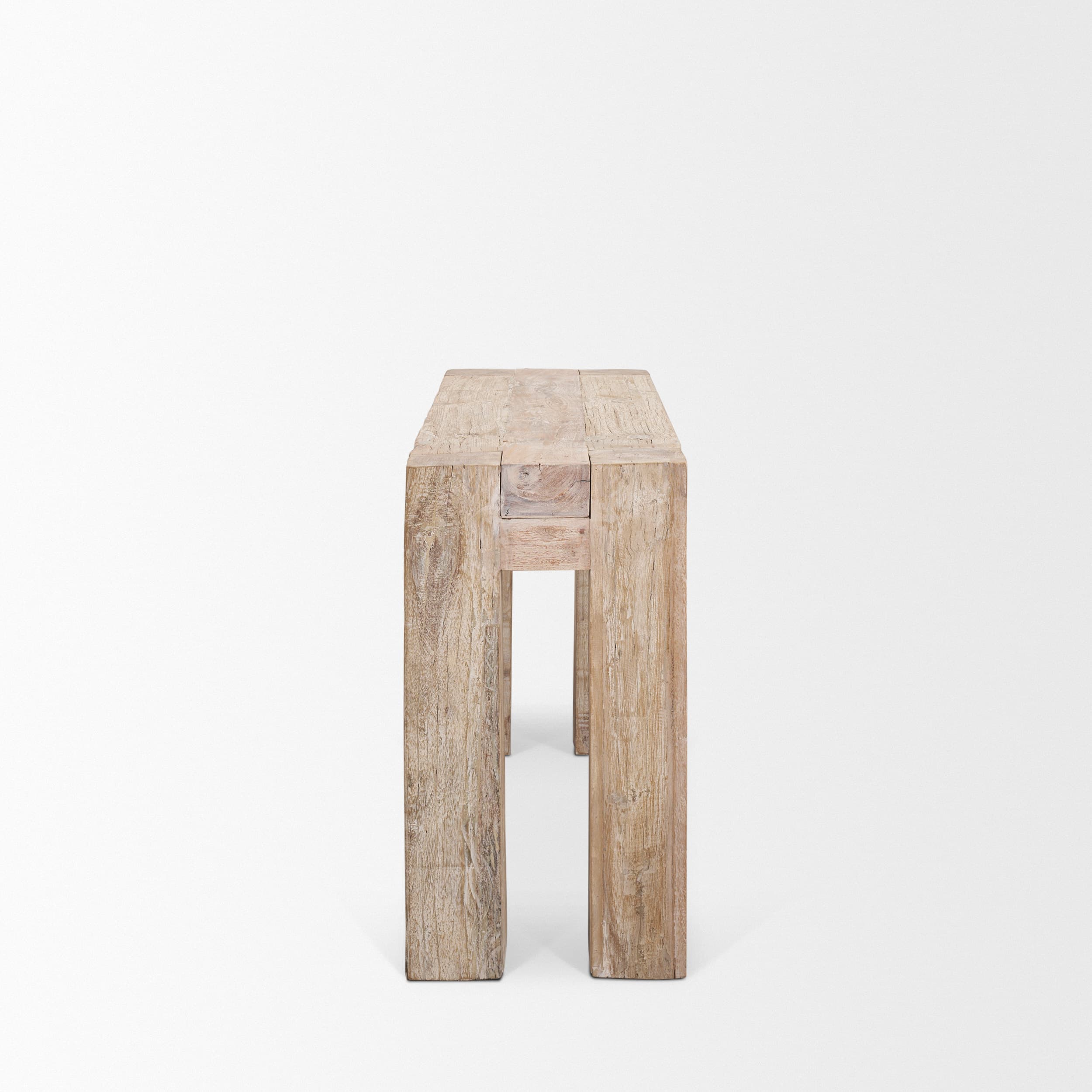 McArthur Whitewash Reclaimed Wood Console Table — product photograph