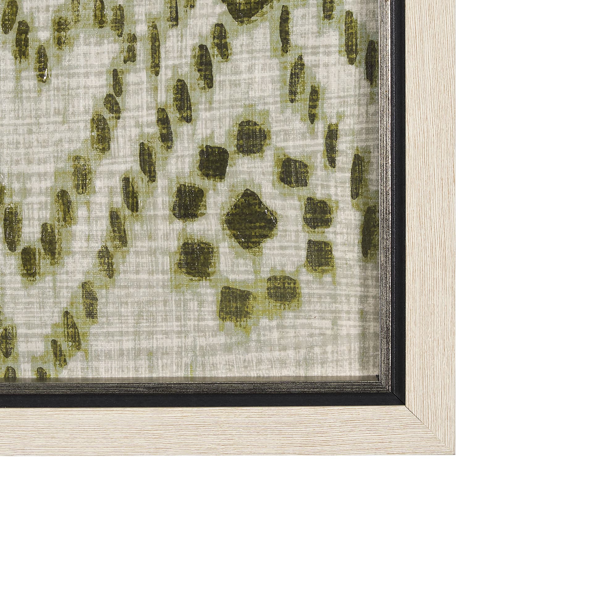 Story Teller I Olive by Mercana Studio a Hand Embelished Textured Framed Art Print — product photograph
