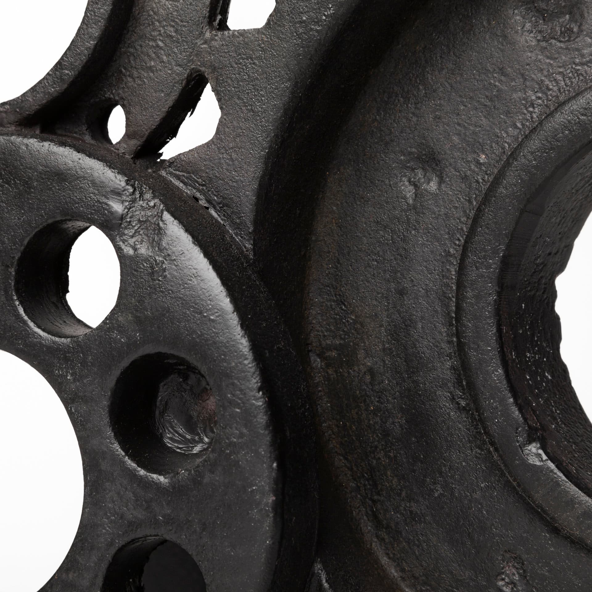 Cogsworth Set of 2 14L x 4W Brown Resin Industrial Gear Bookends — product photograph