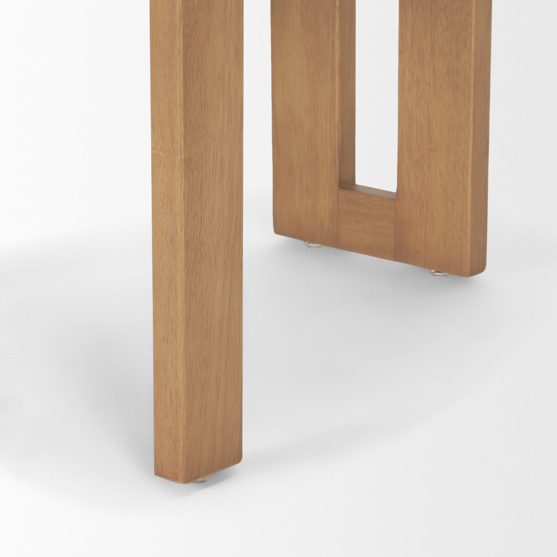 Tribeca Open Back Dining Side Chair | Cream Chenille w/ Brown Wood — product photograph