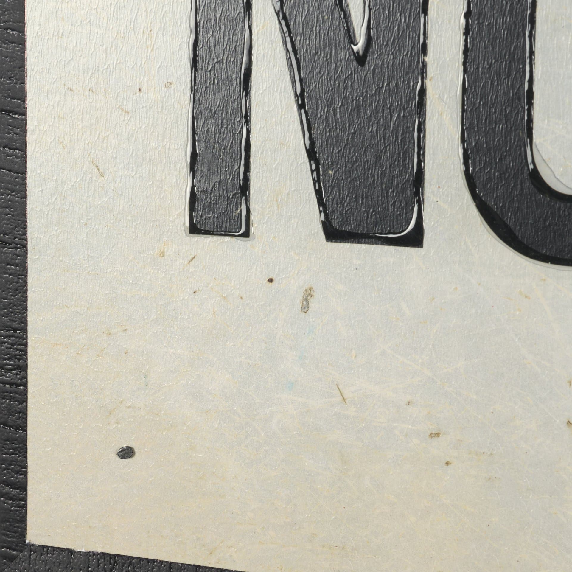 No Parking LG by Mercana Studio Hand Embelished Textured Framed Artwork Matted — product photograph