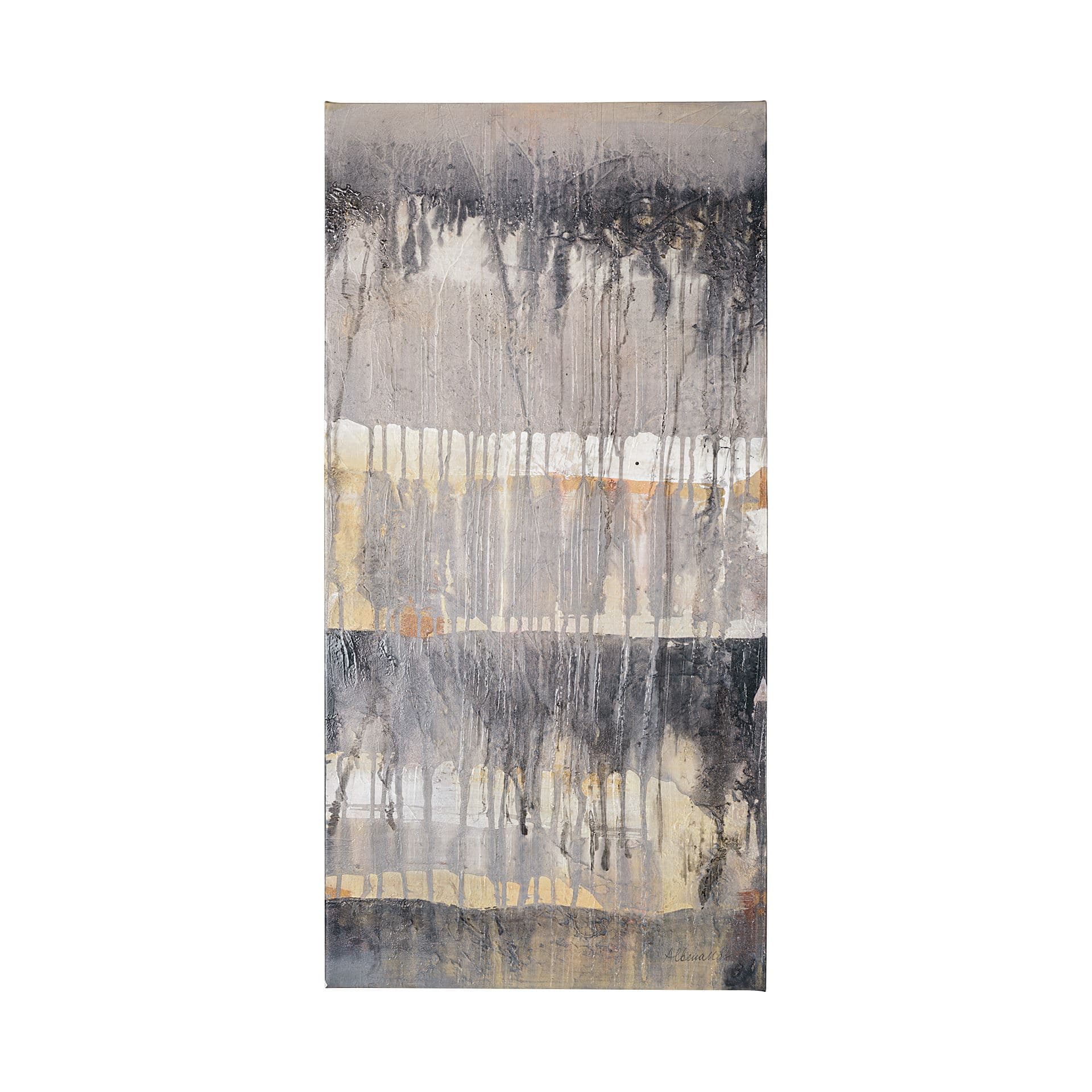 Tectonic I by Albena Hristova a Hand Embellished Textured Canvas — product photograph