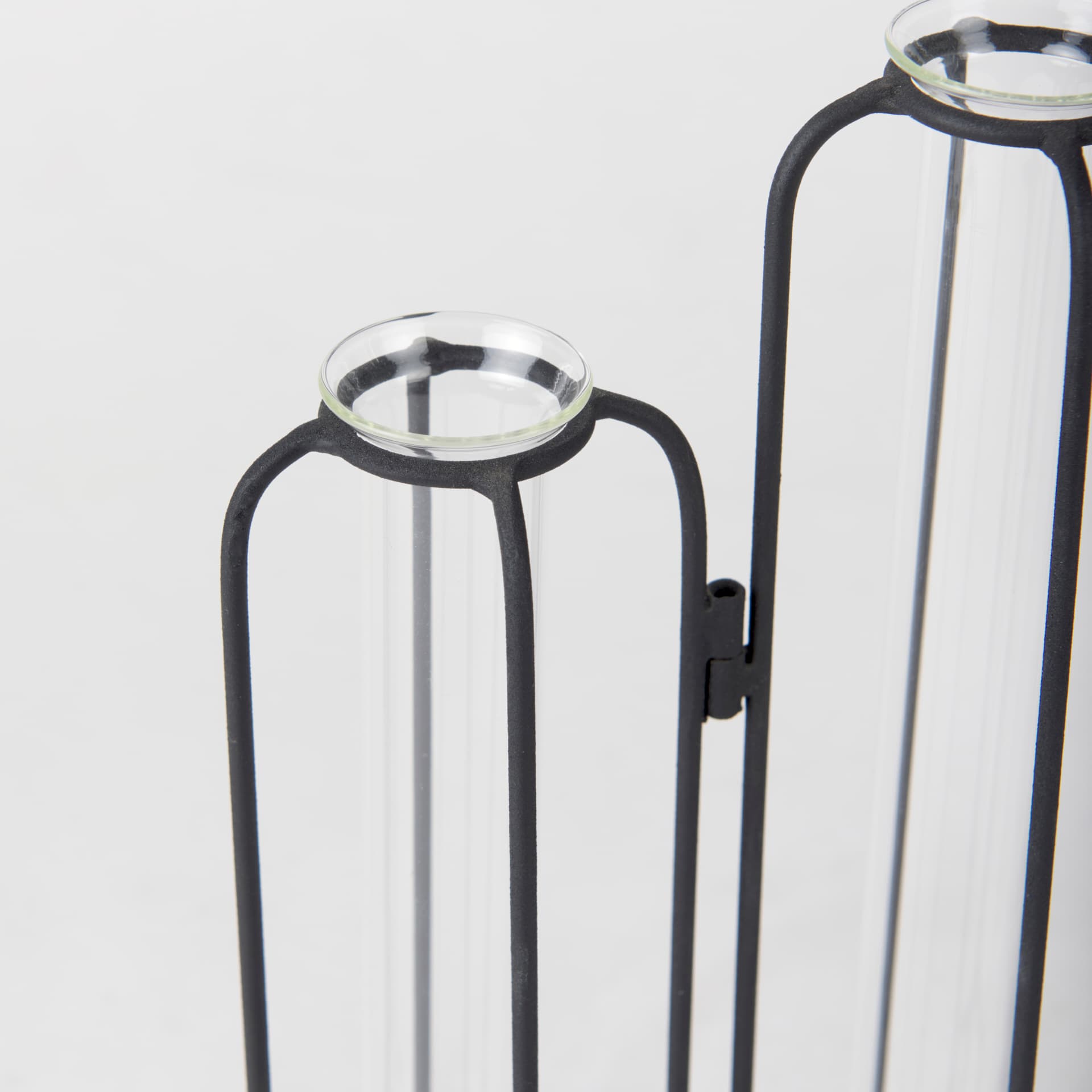 Mila 13.4L x 2.5W x 11.0H Metal and Glass Decorative Accent — product photograph