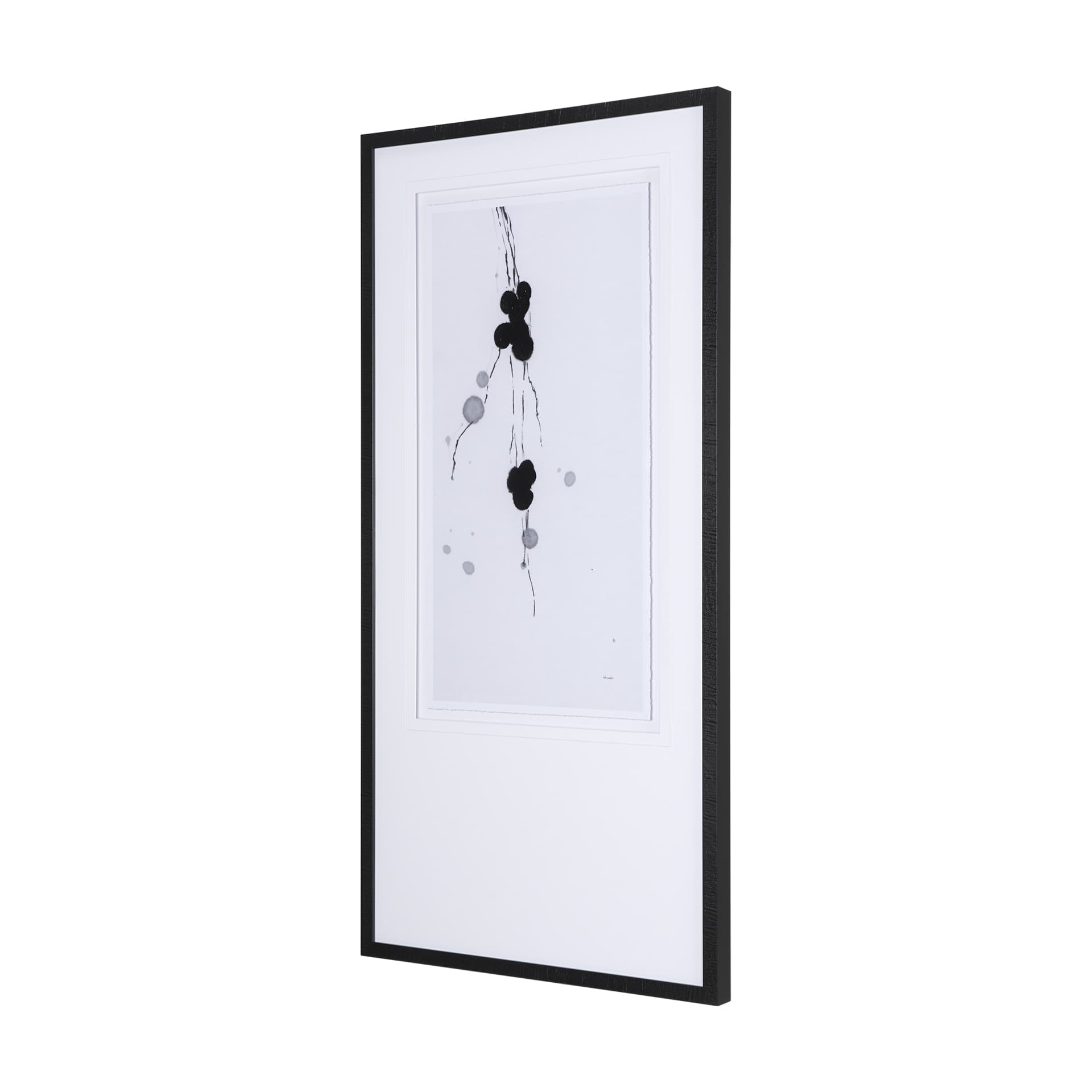 Winterberries III by Mercana Studio a Hand Embellished Textured Framed Art Print Matted under Glass — product photograph