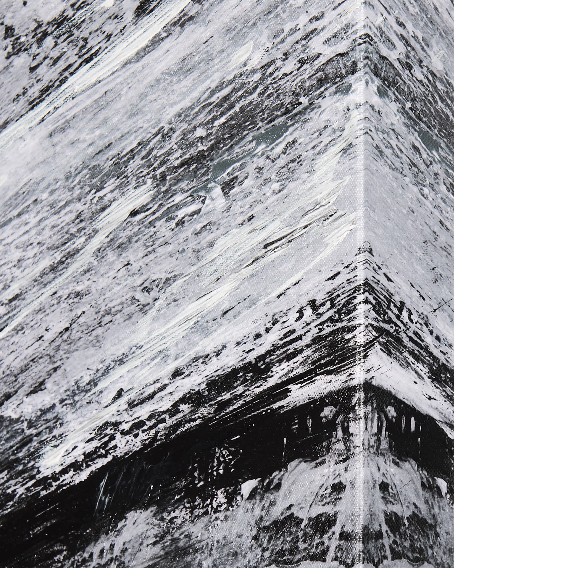 Black Composition I by Mercana Studio a Hand Embellished Textured Canvas — product photograph
