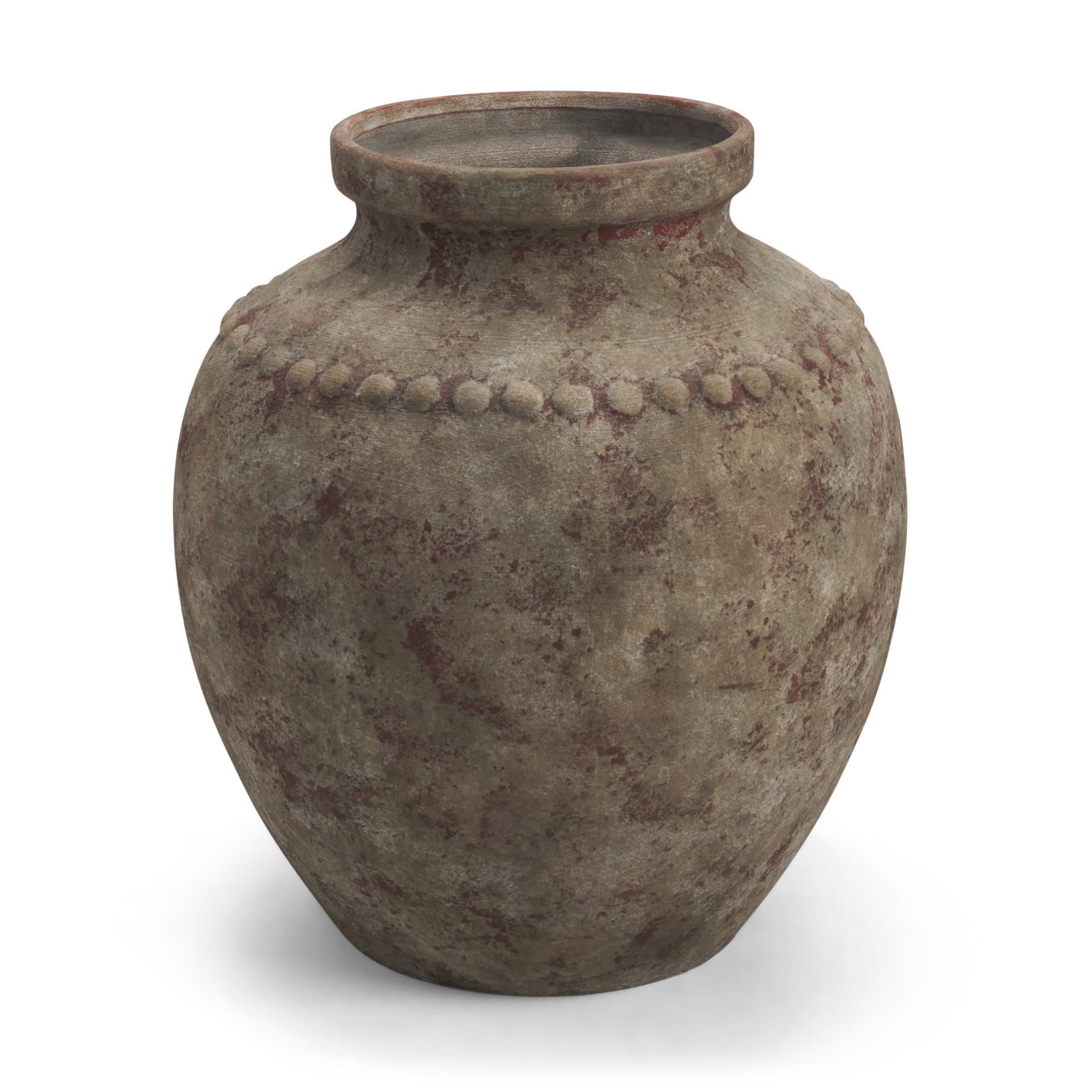 Mattone 24.4H Rustic Weathered Terracotta Floor Vase — product photograph