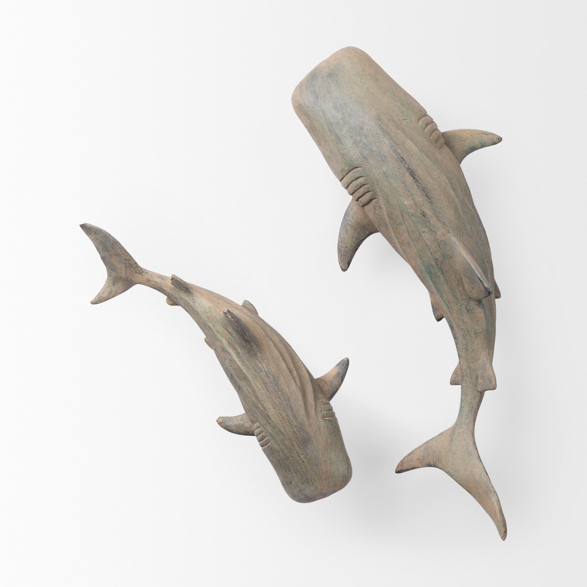 Willa Large Wall Mountable Whale Shark Sculpture — product photograph