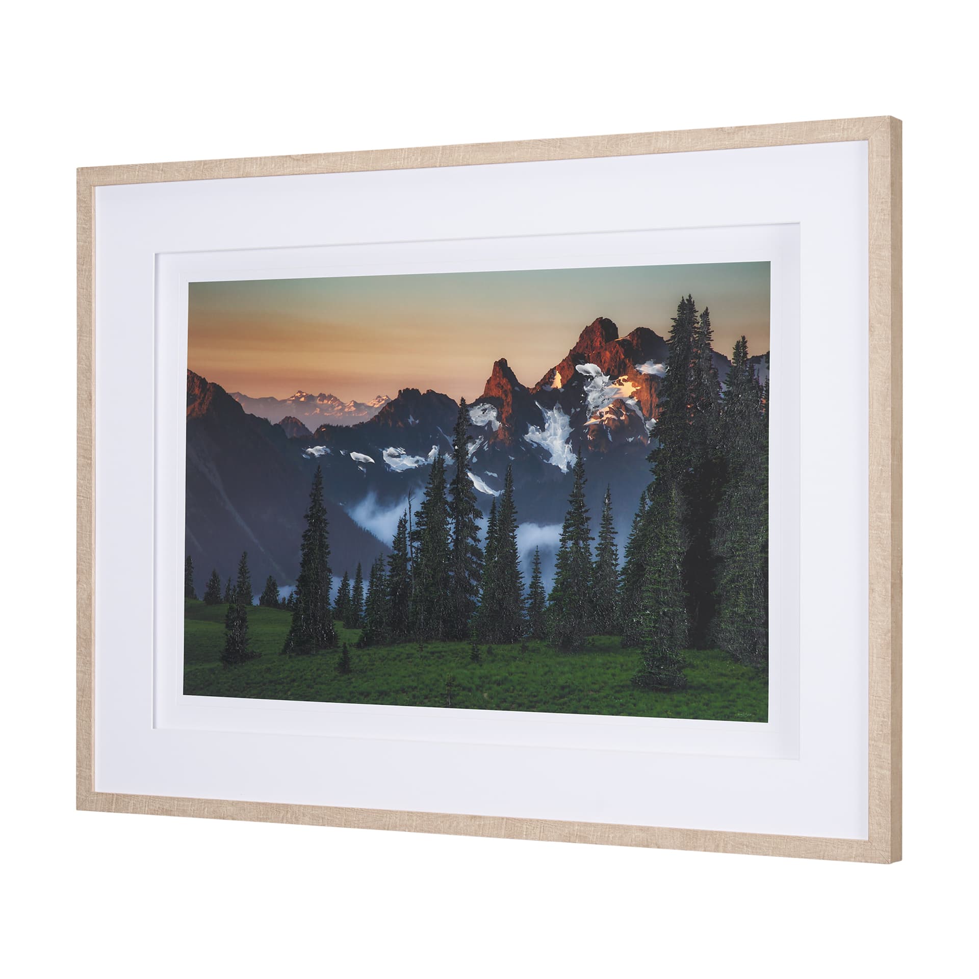Sunrise Morning by Gary Blatter a Hand Embellished Textured Framed Photo Art Print Matted under Glas — product photograph