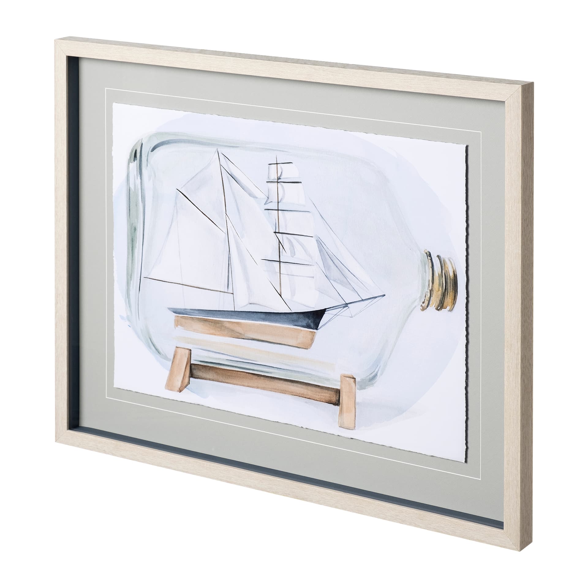 Sail the Seas I by Jennifer Paxton Parker a Framed Art Print Matted under Glass — product photograph