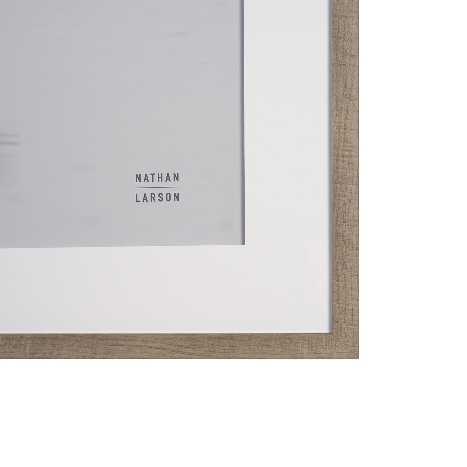 Tybee Island Sanderling by Nathan Larson a Hand Embellished Framed Photo Print under Glass — product photograph
