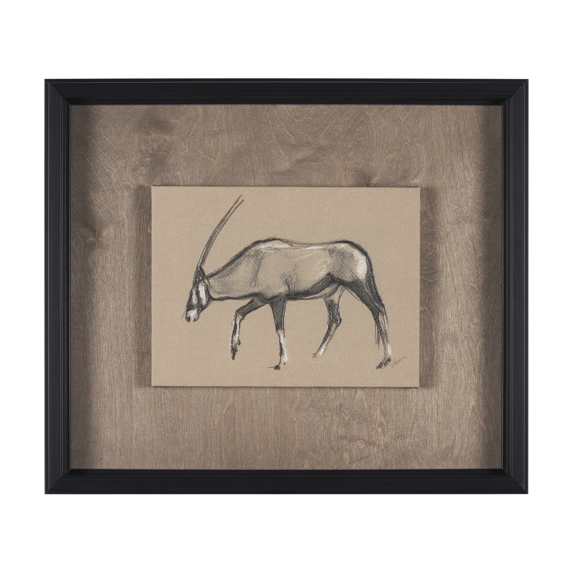 African Animal Study II by Mercana Studio a Hand Embellished Framed Art Print — product photograph