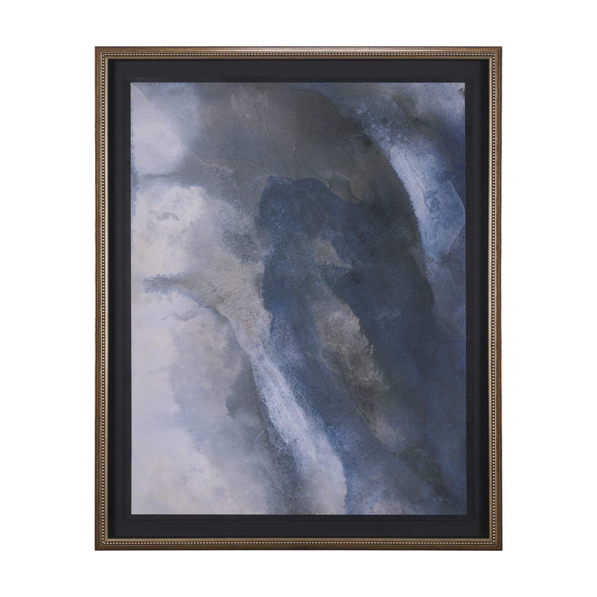 Turbulent Skies Abstract by Mercana Studio a Hand Embellished Framed Print under Glass — product photograph
