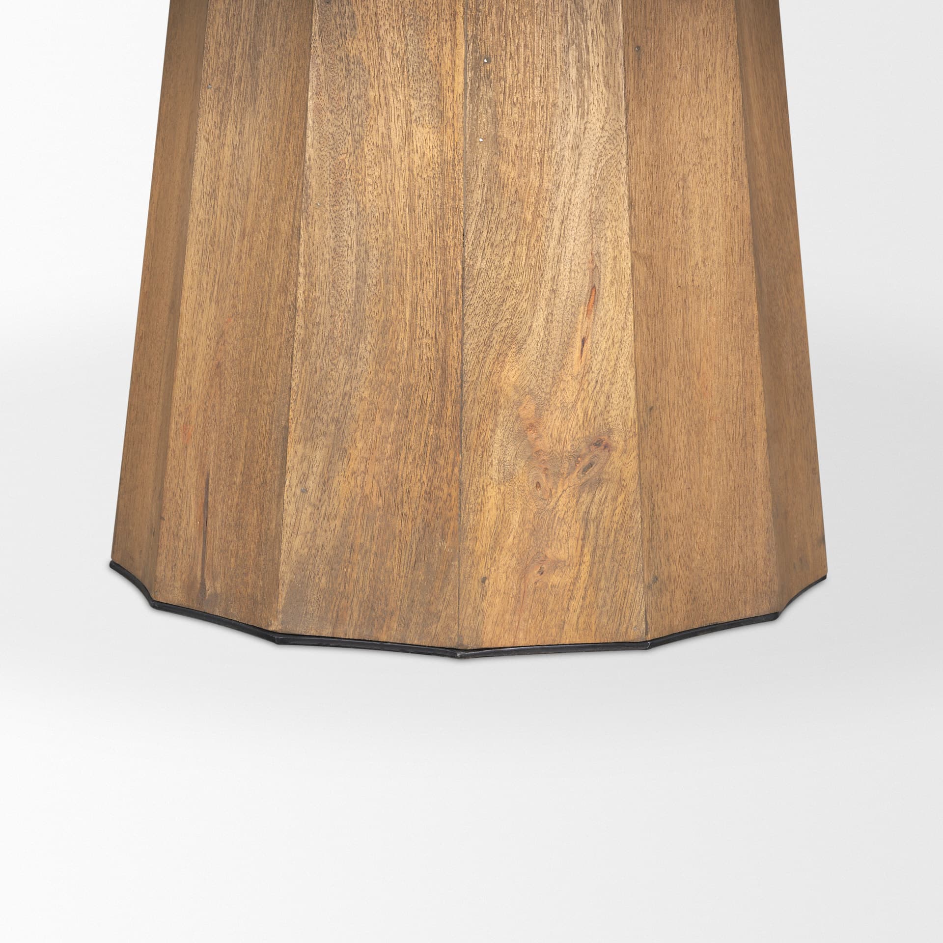 Swanson 60" Round Pedestal Dining Table | Modern | Light Brown Wood | Seats 6 — product photograph
