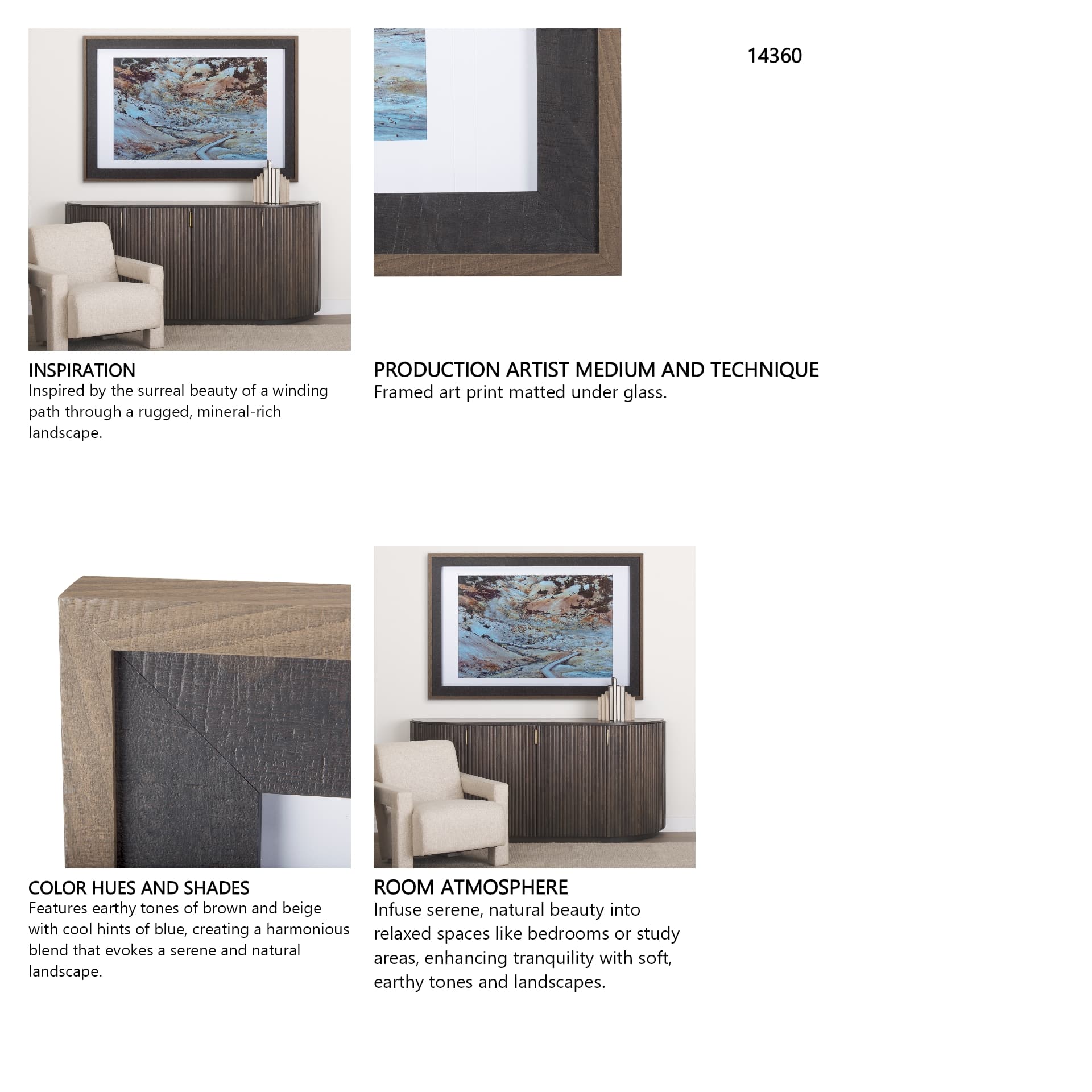 LassenVP by Chad Mackay a Framed Art Print Matted under Glass — in a styled room