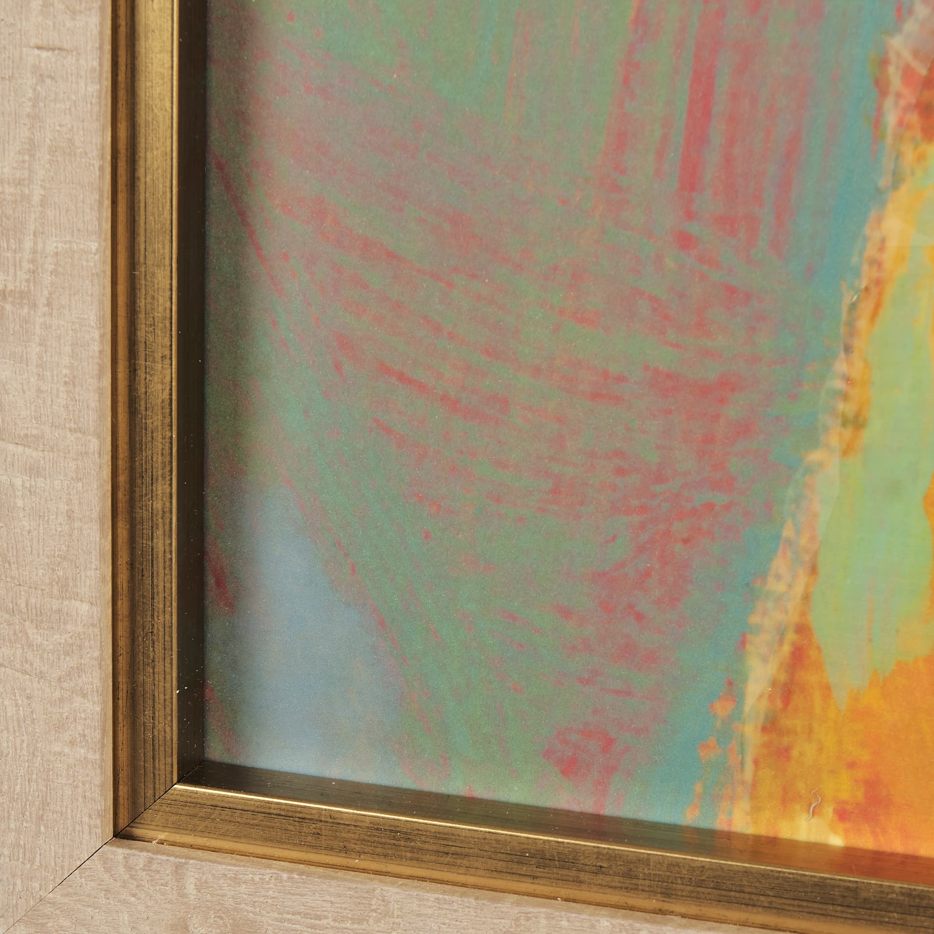Pop Birds - Flit by Mercana Studio a Hand Embellished Textured Framed Art Print Matted under Glass — product photograph