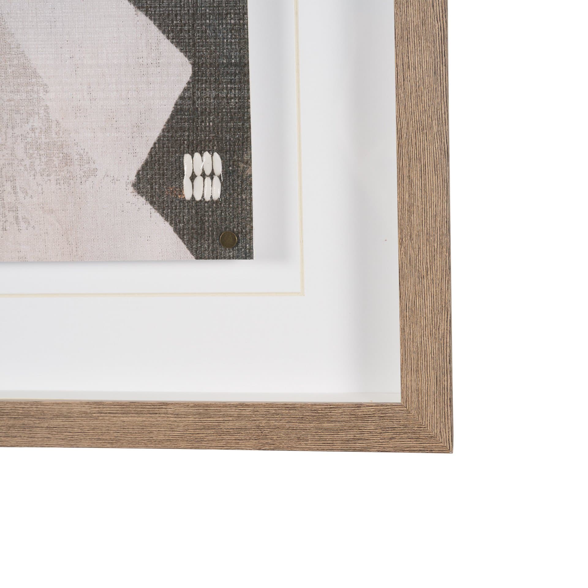 Fabric Fantasia - Maumbo by Maja Gunnarsdottir Textured Framed Artwork Matted under Glass — product photograph