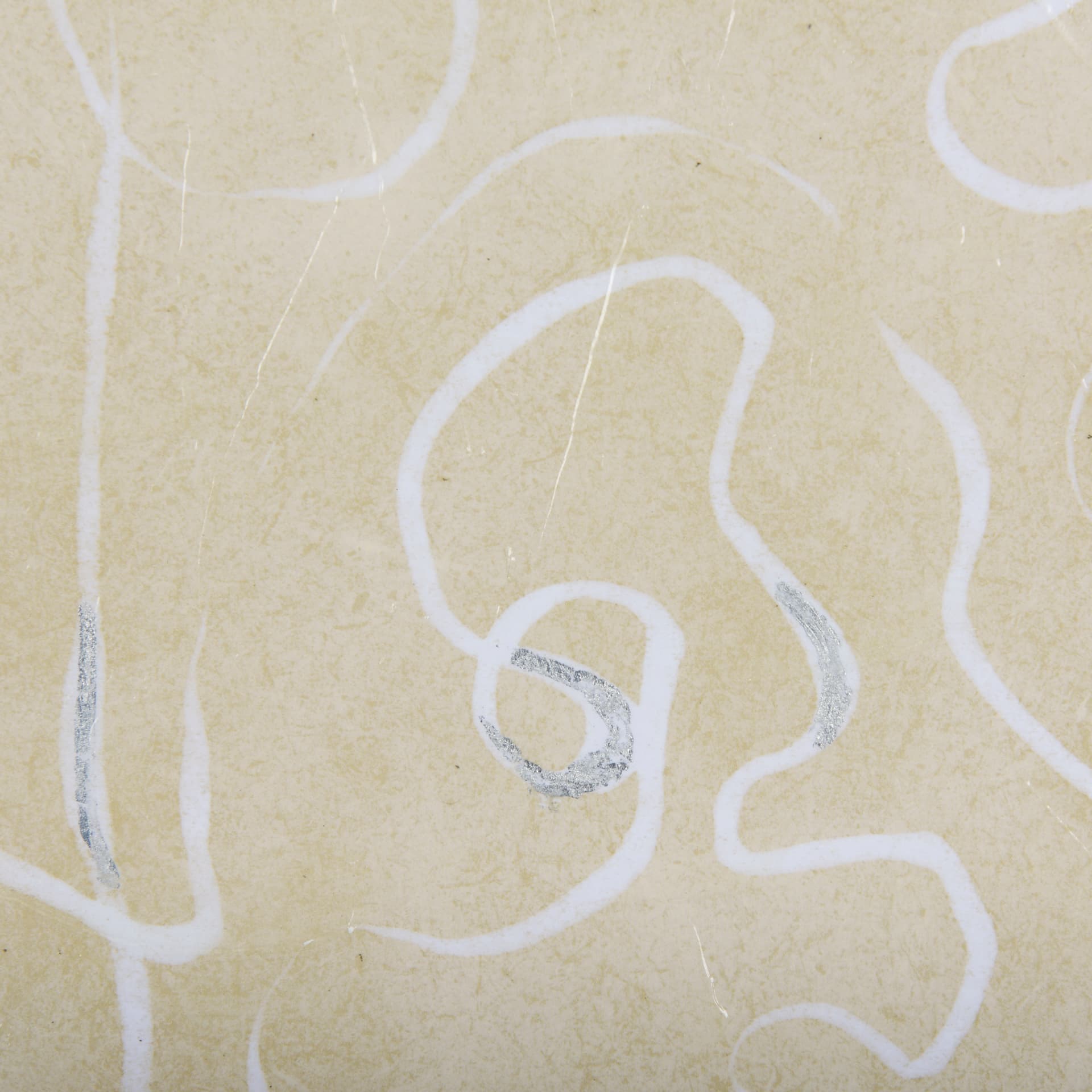 Thread Yellow I by Mercana Studio a Hand Embellished Textured Framed Art Print Matted under Glass — product photograph