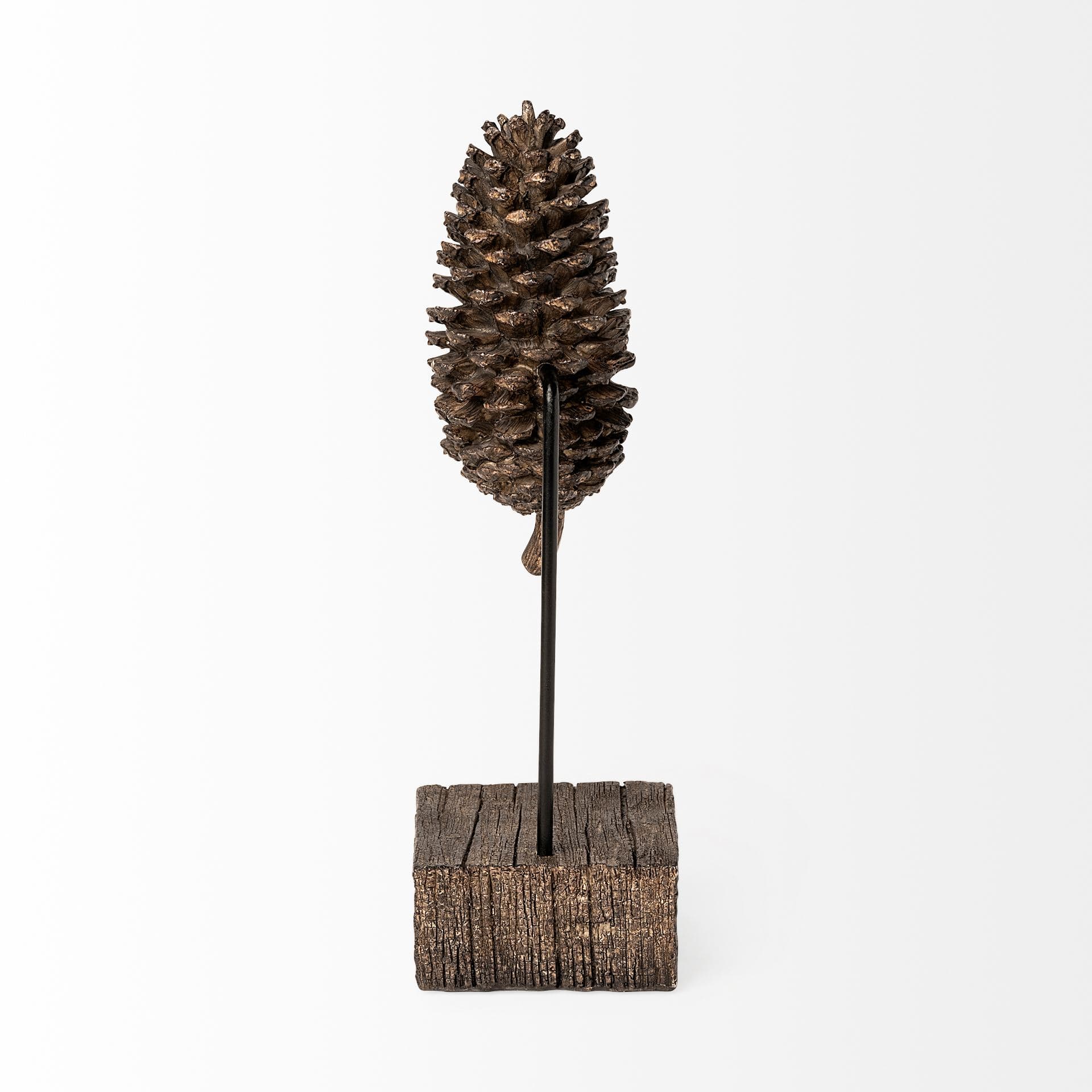 Pinterra (Small) 4L x 4W Brown Resin Pinecone Replica — product photograph