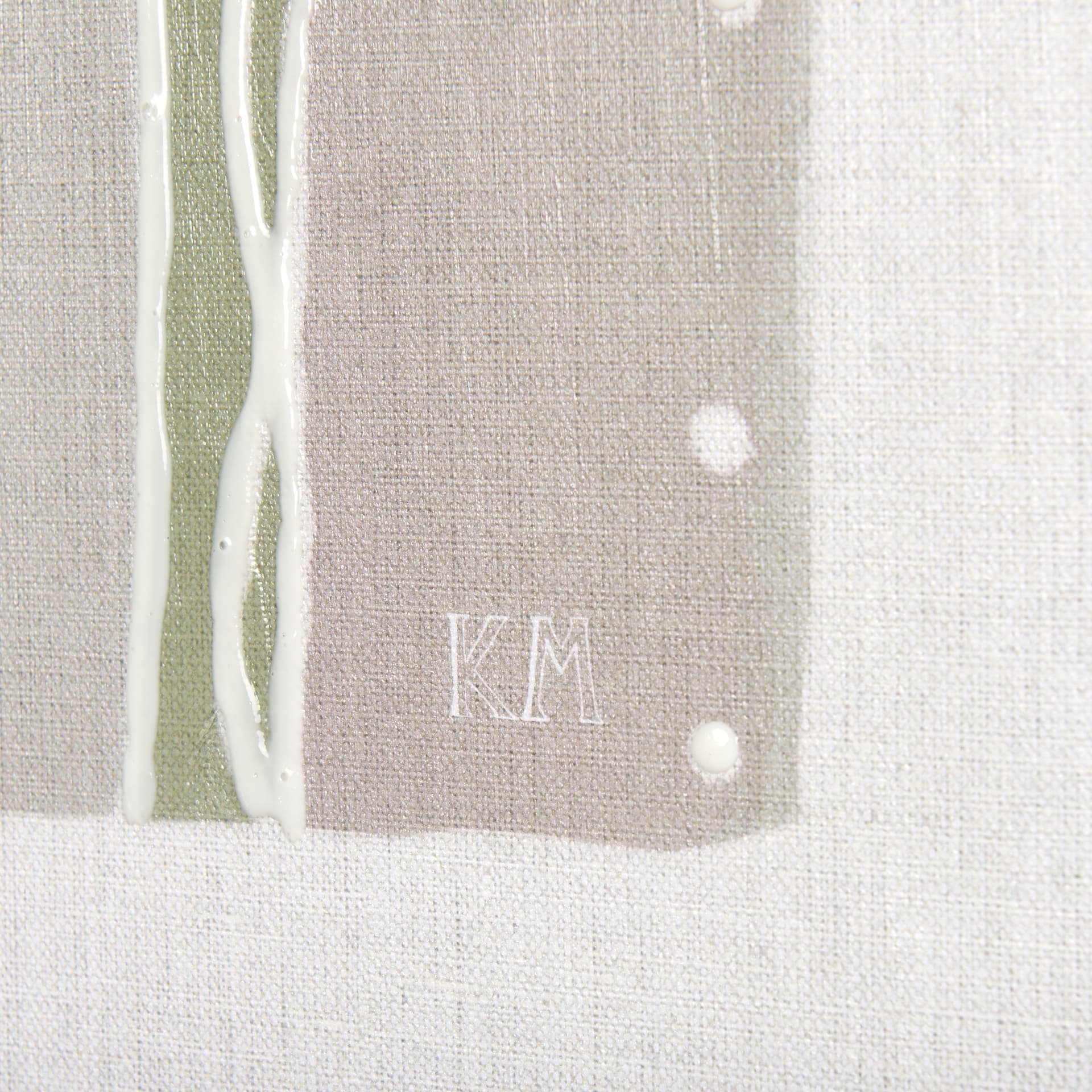 Pavilion Neutral I by Mercana Studio a Hand Embellished Textured Canvas — product photograph